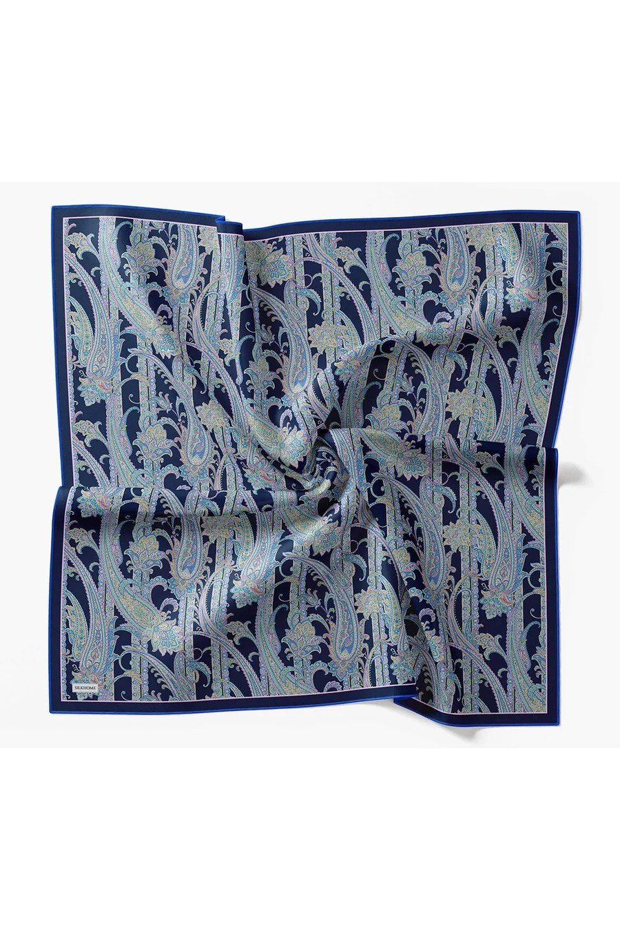 Silk Home Tivil İpek Eşarp Lacivert