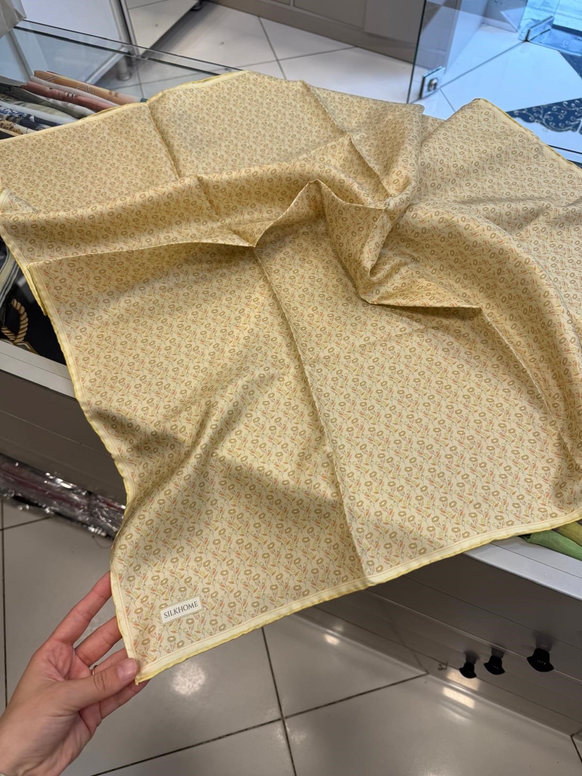 Silk Home Tivil İpek Eşarp Sarı