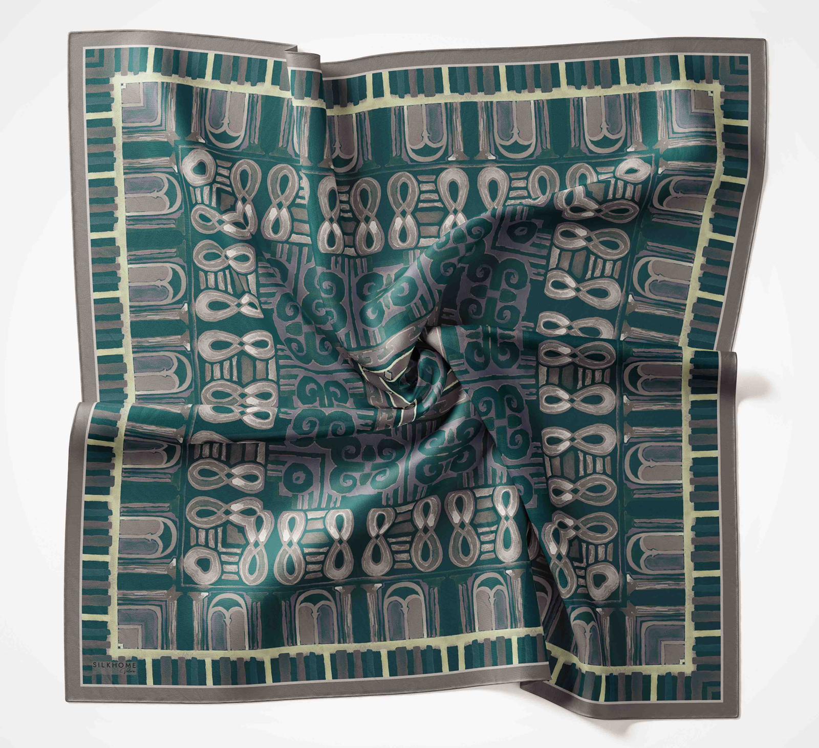 Silk Home Velora Eşarp Gri-Mavi