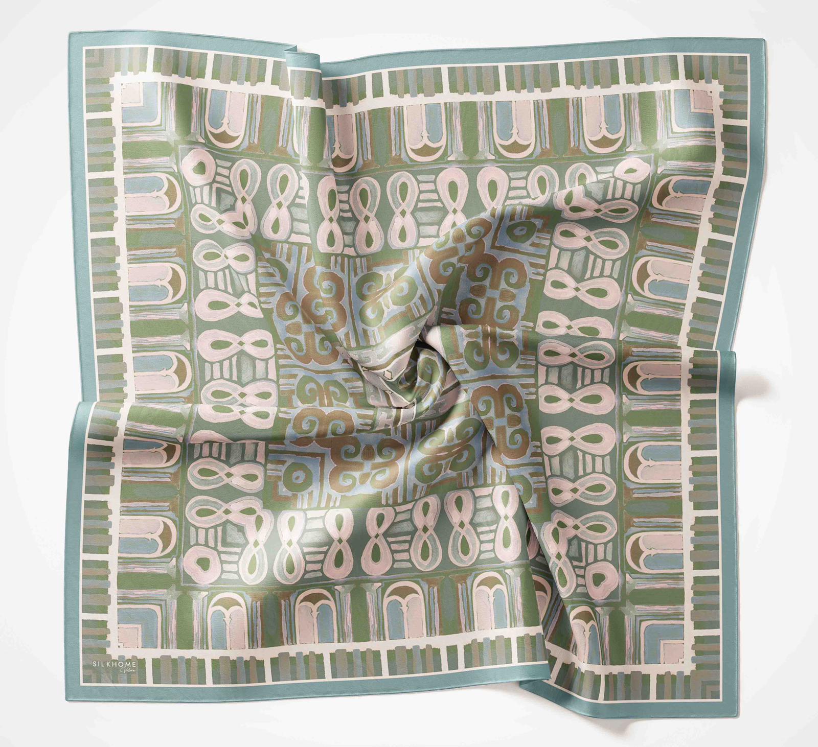 Silk Home Velora Eşarp Mavi-Yeşil