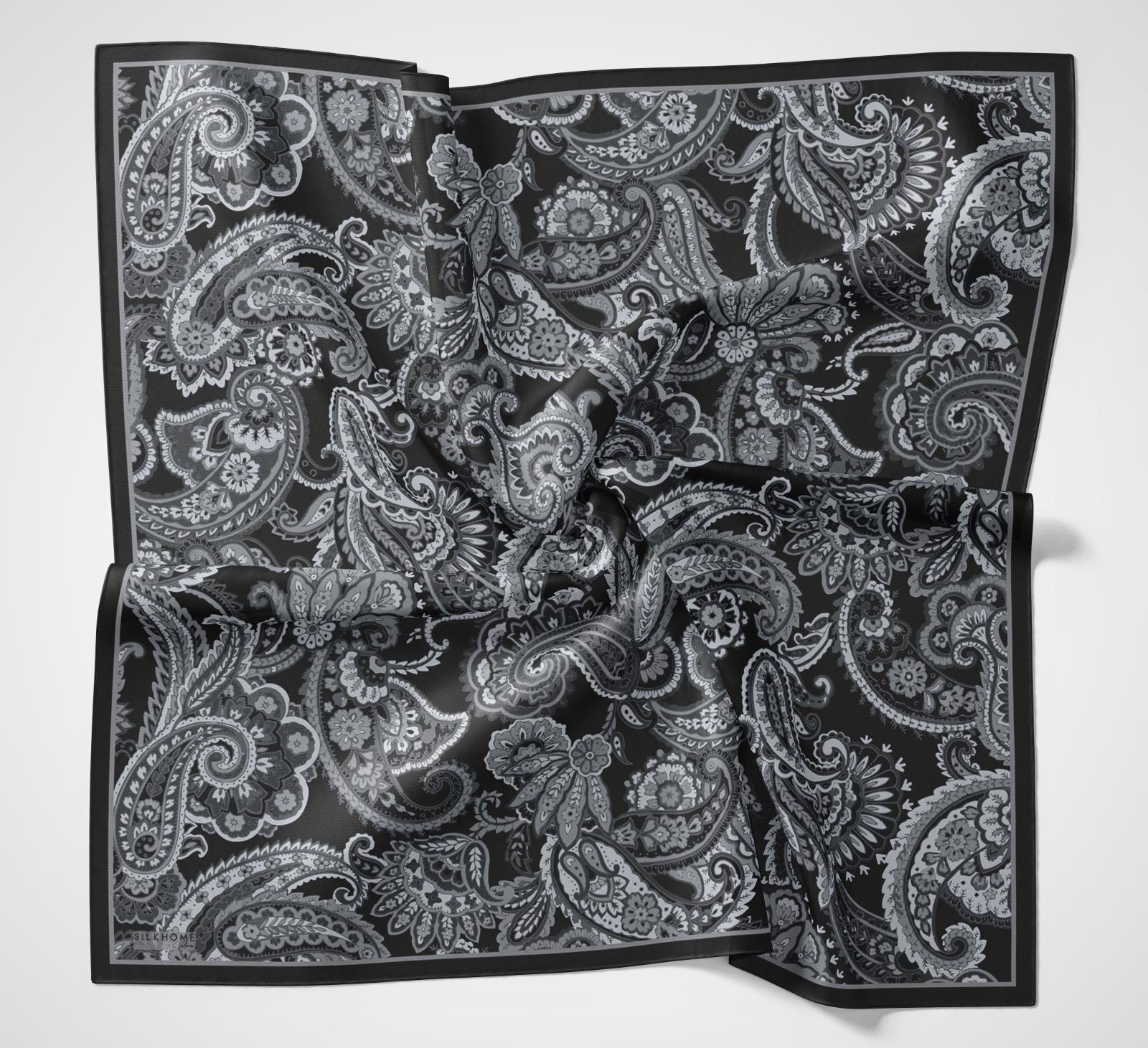 Silk Home Velora Eşarp Siyah-Gri