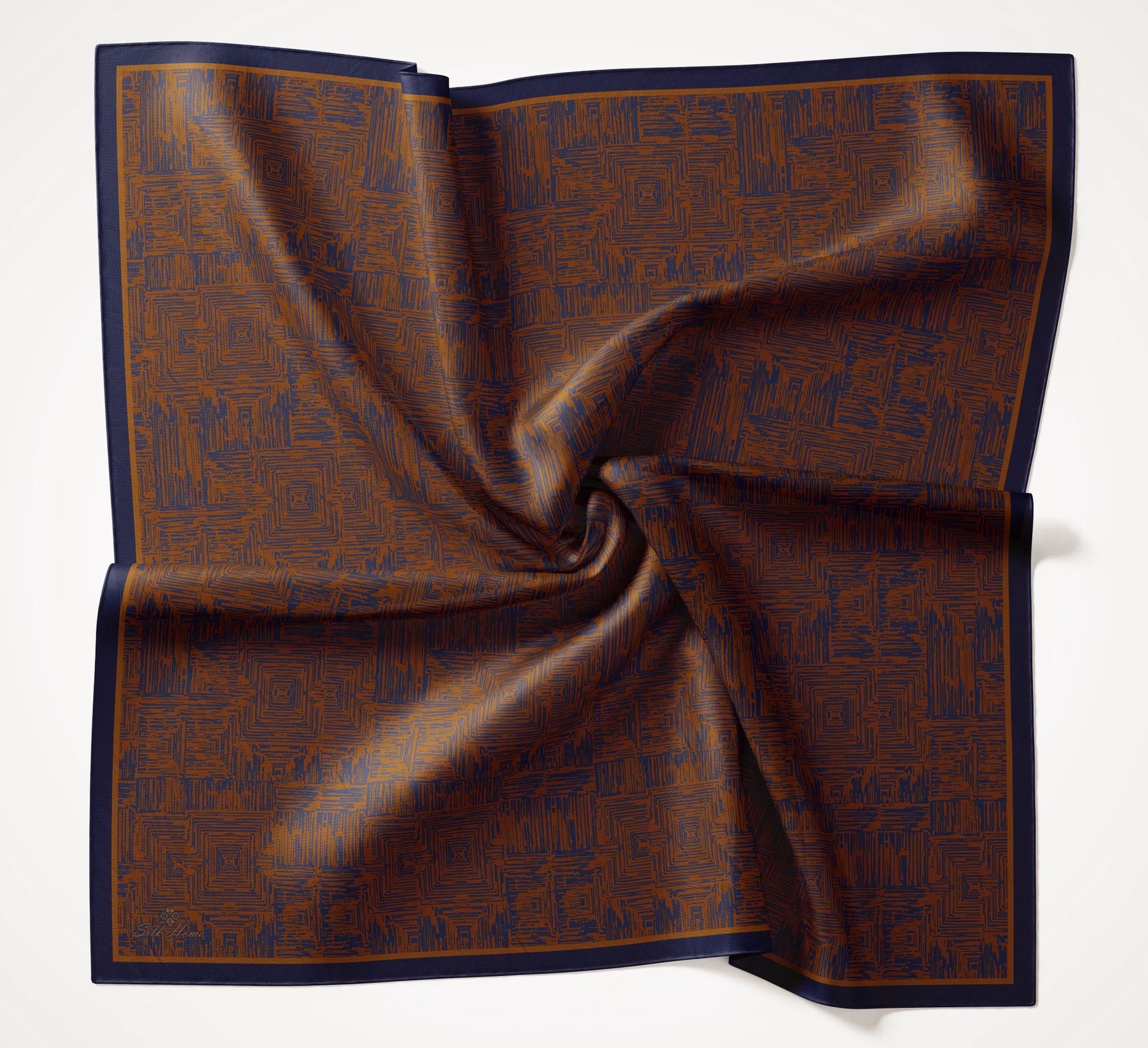 Silk Home Volera Eşarp Mor-Turuncu