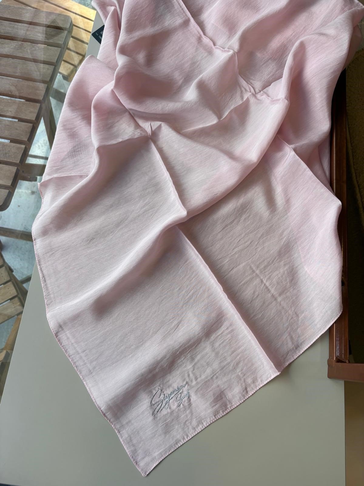 Siyane Cupra Eşarp Tatlı Pembe
