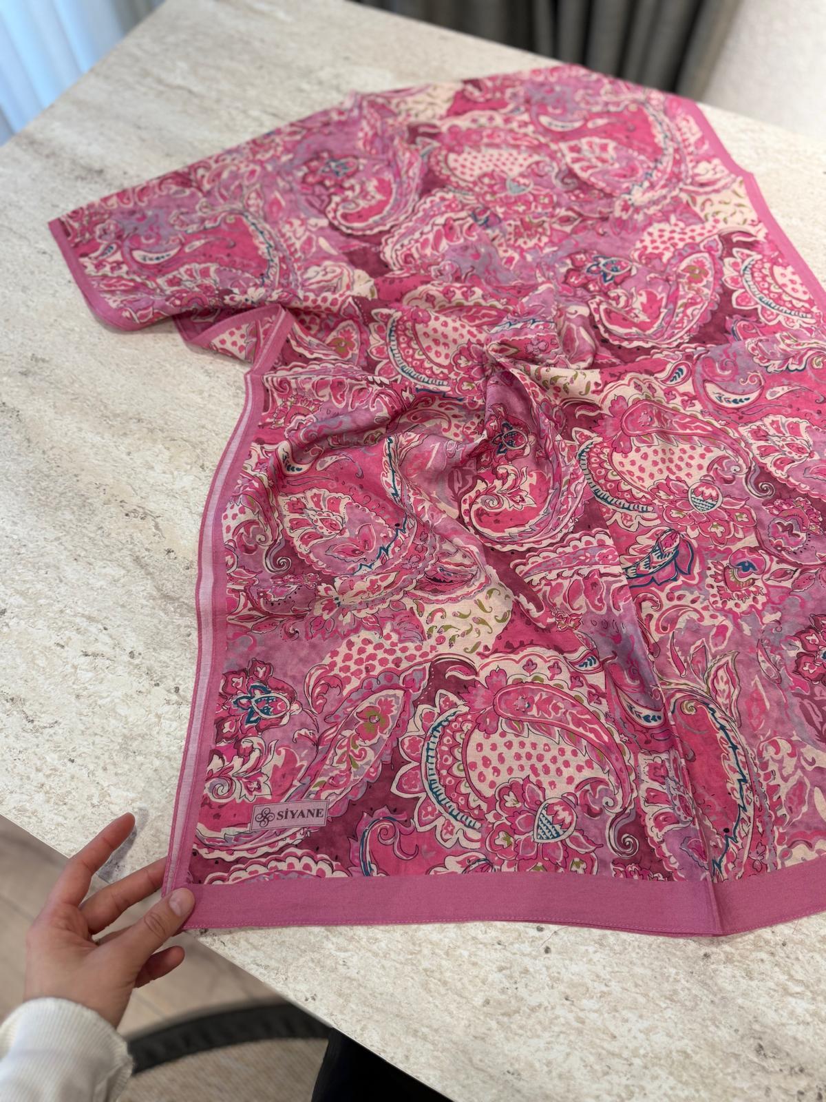Siyane Cupra Şal Pembe