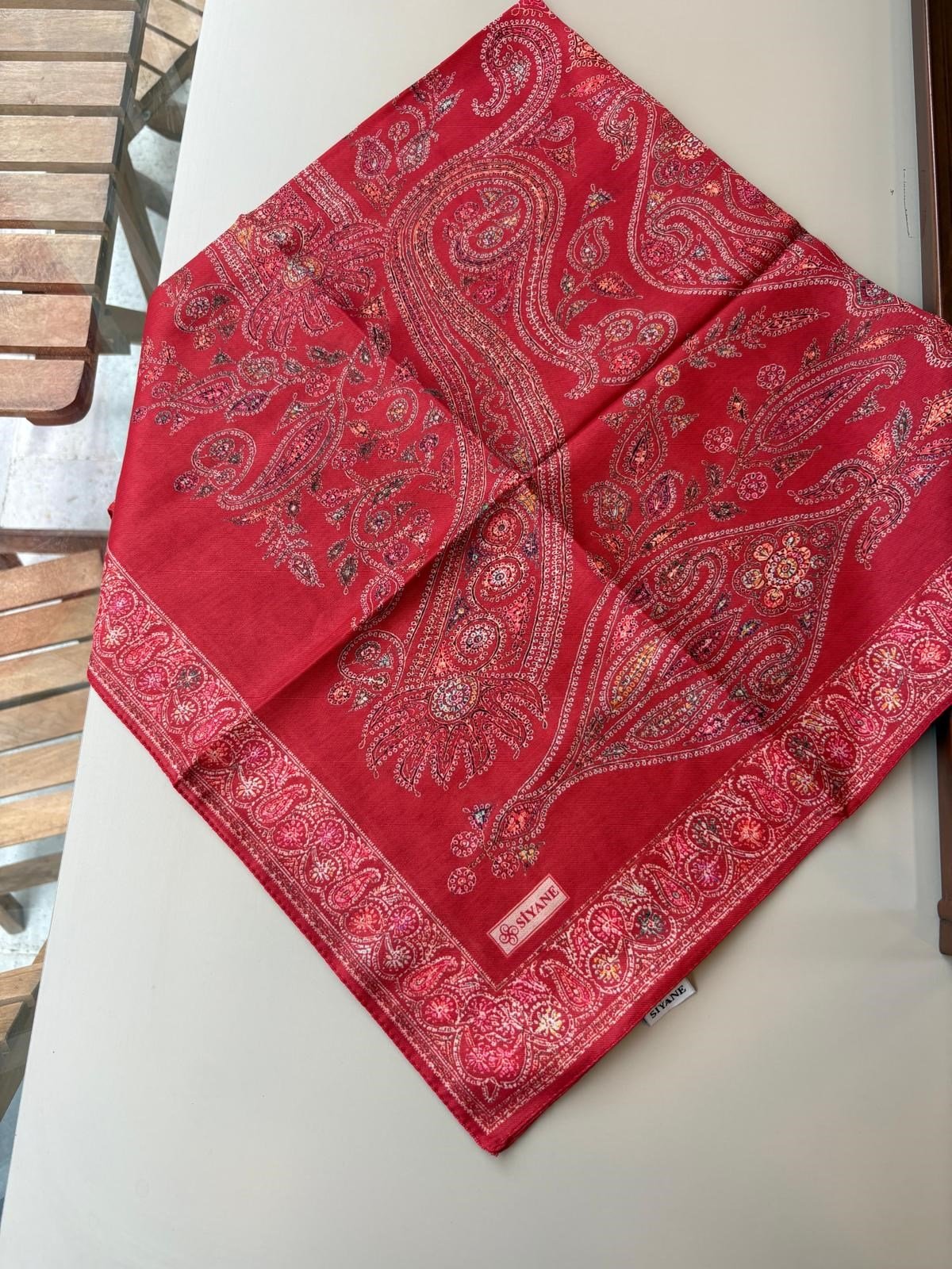 Siyane Pamuk Eşarp Kırmızı