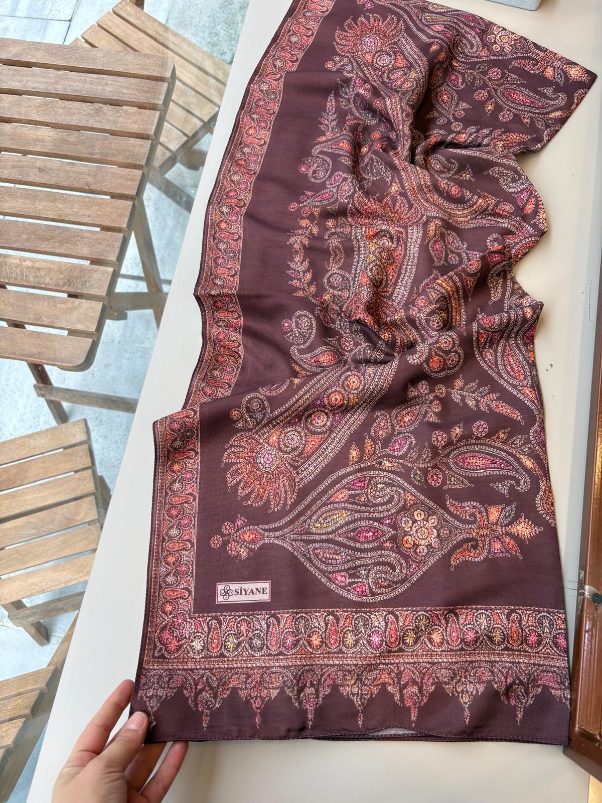 Siyane Pamuk Şal Bakır