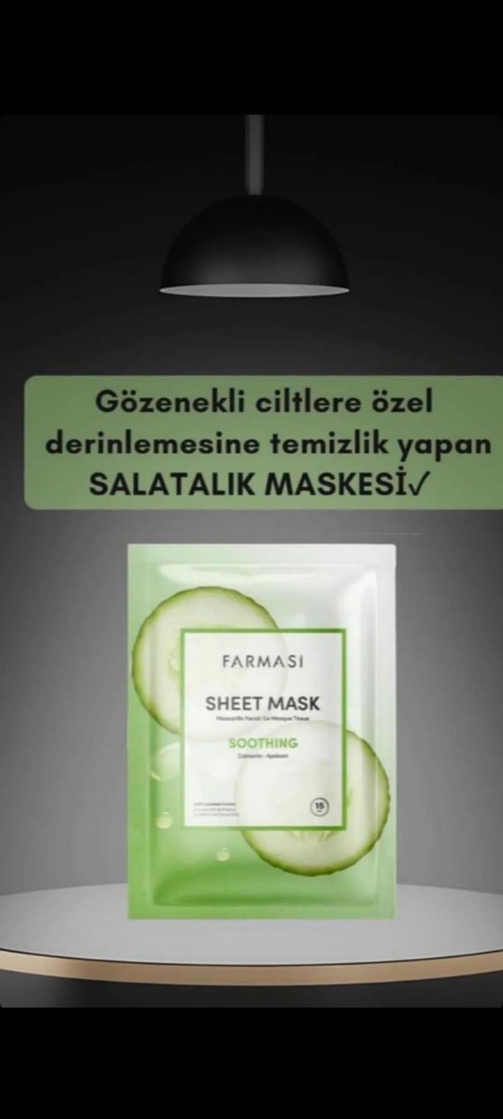 Farmasi Salatalık Özlü Kağıt Maske 28 gr
