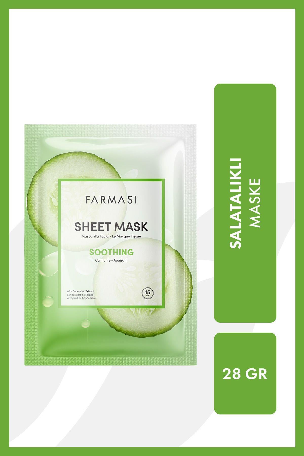 Farmasi Salatalık Özlü Kağıt Maske 28 gr