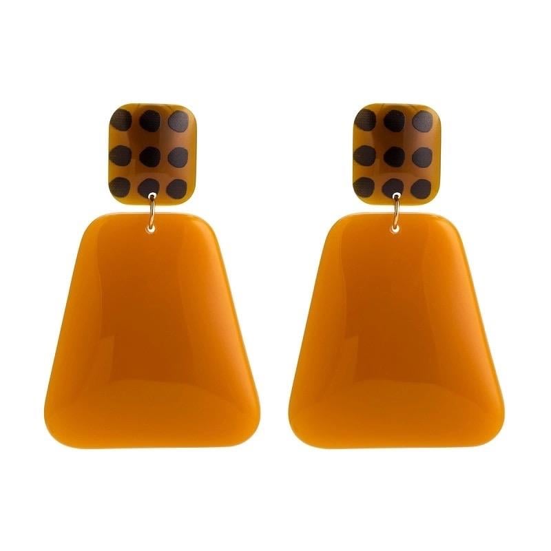 Geometrik Dangle Küpe