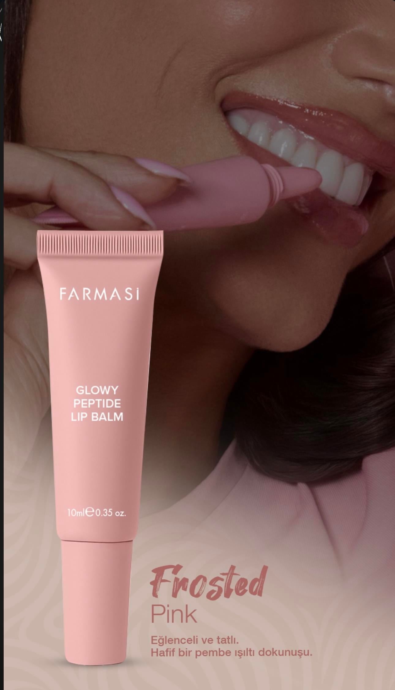 Glowy Peptide Lip Balm-Frosted Pink
