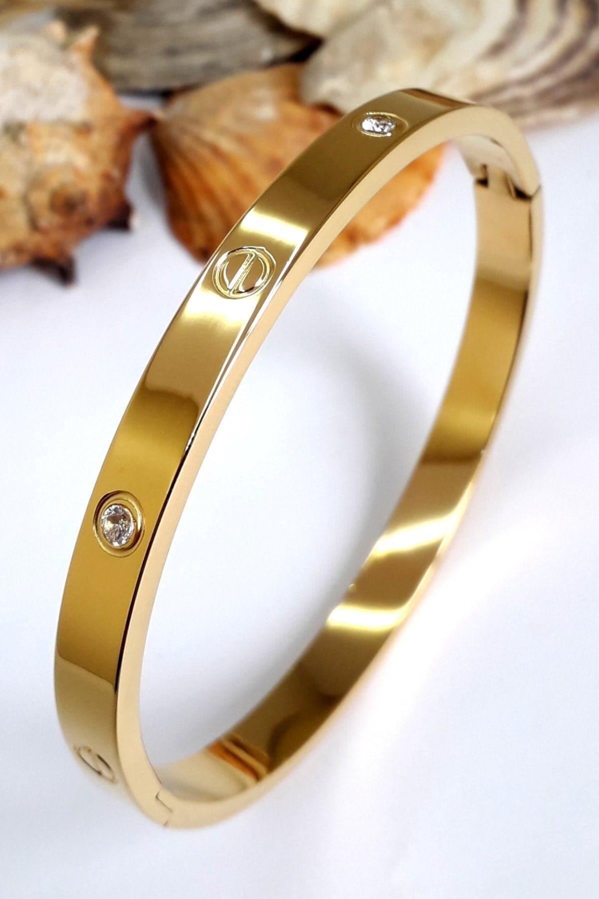Klasik Kartier Bileklik Gold
