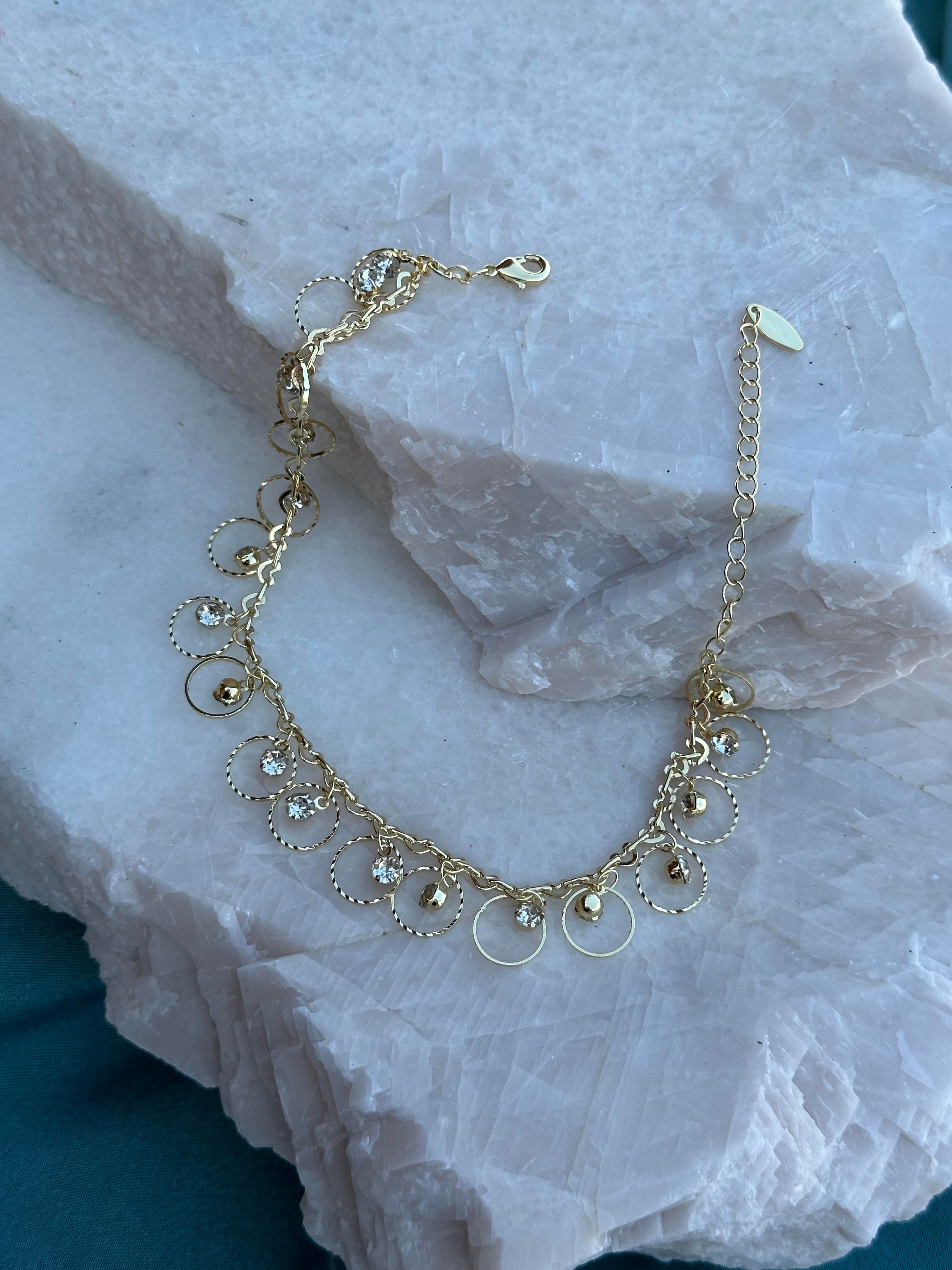 Zirkon Taş Oval Charm 316L Çelik YSX Halhal