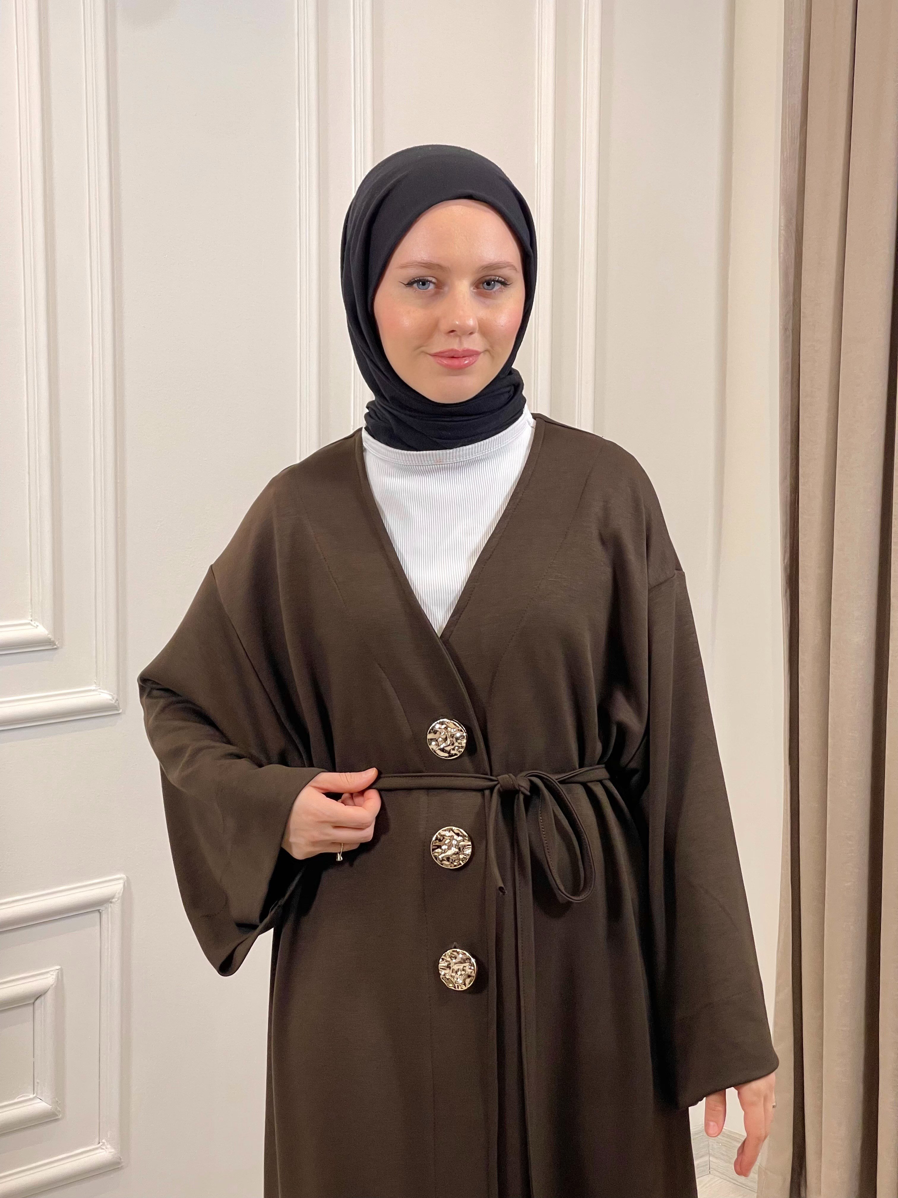 DÜĞMELİ KAP KAHVERENGİ