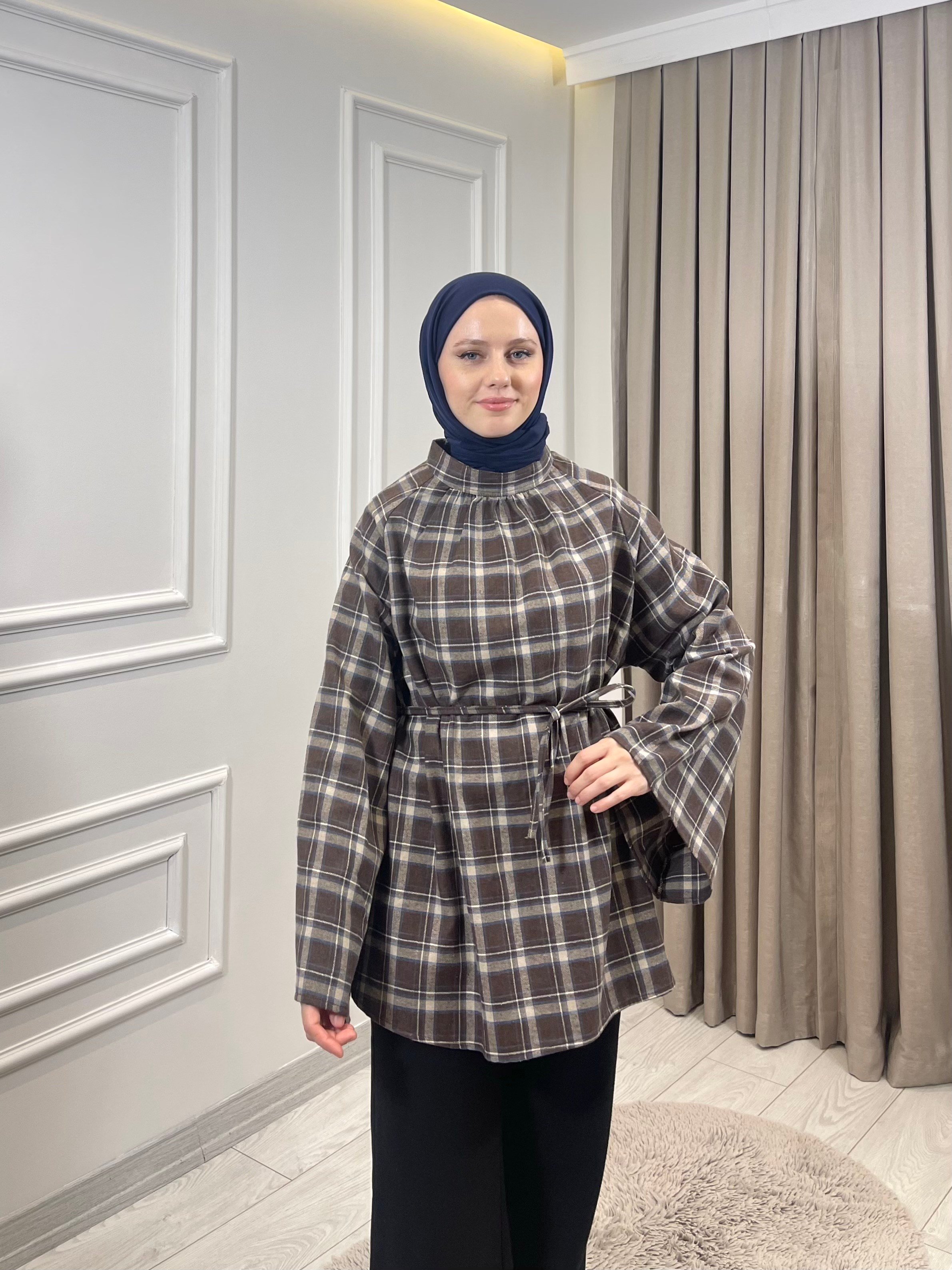 EKOSE TUNİK KAHVERENGİ