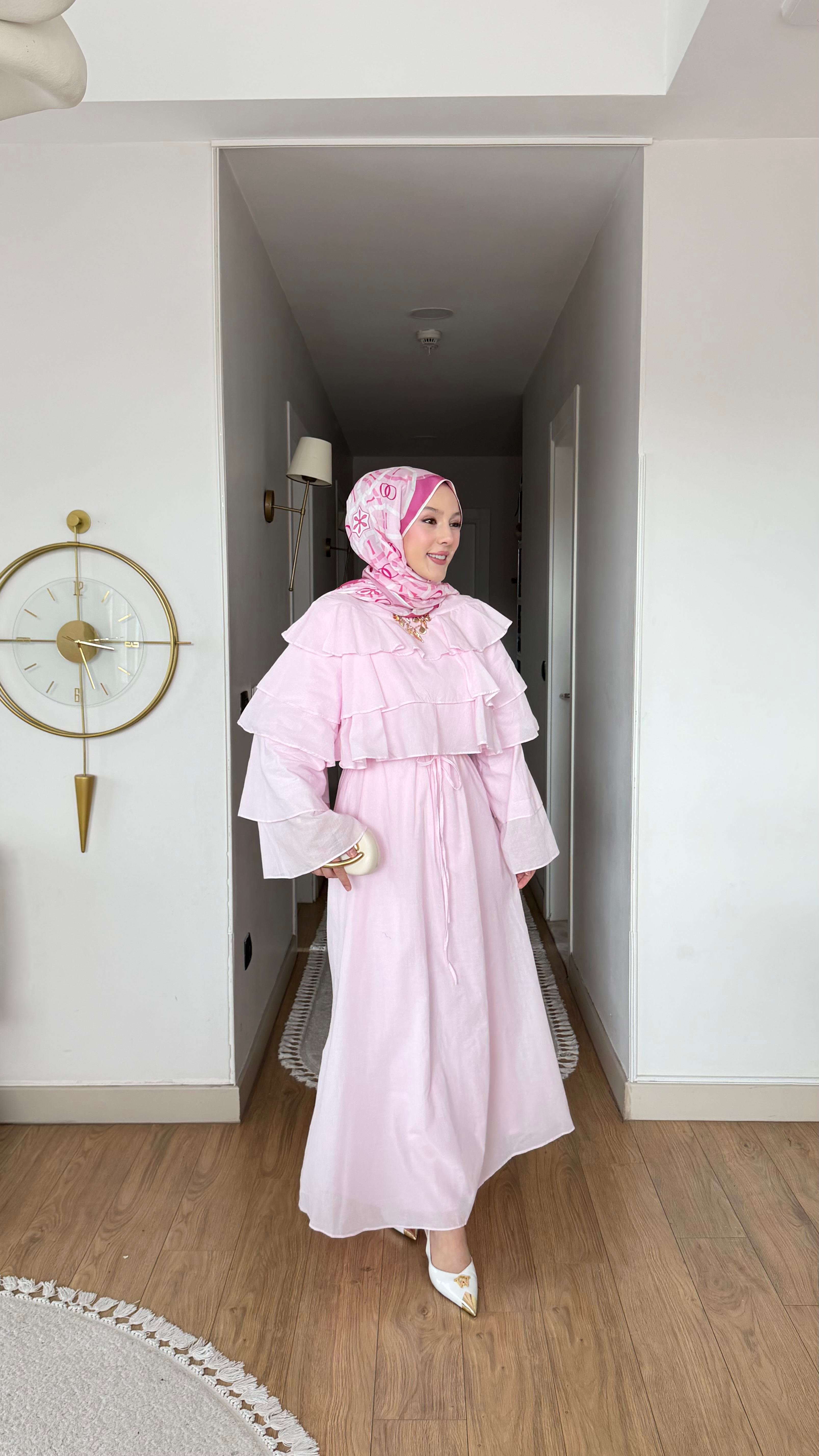 ELİZA ELBİSE PEMBE