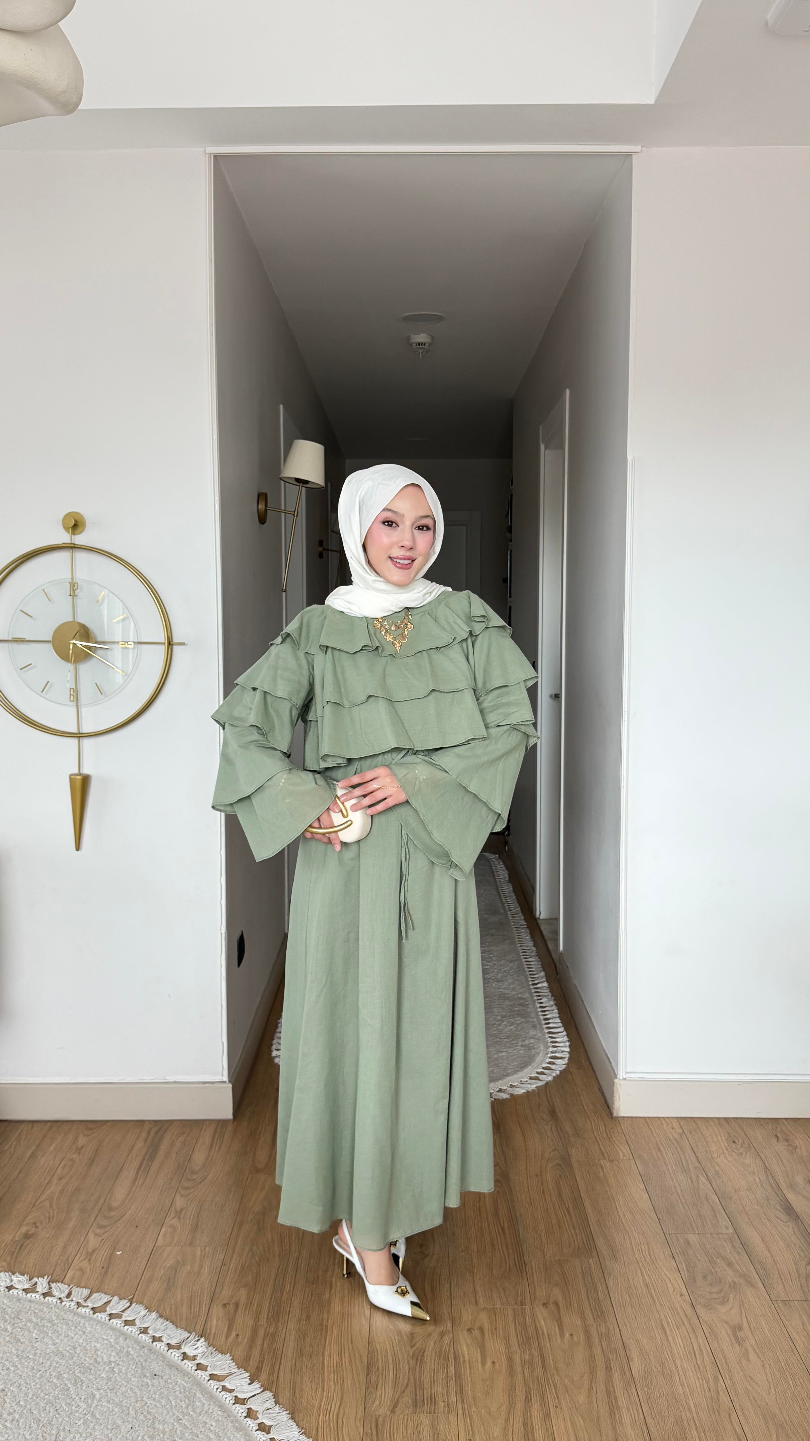ELİZA ELBİSE YEŞİL