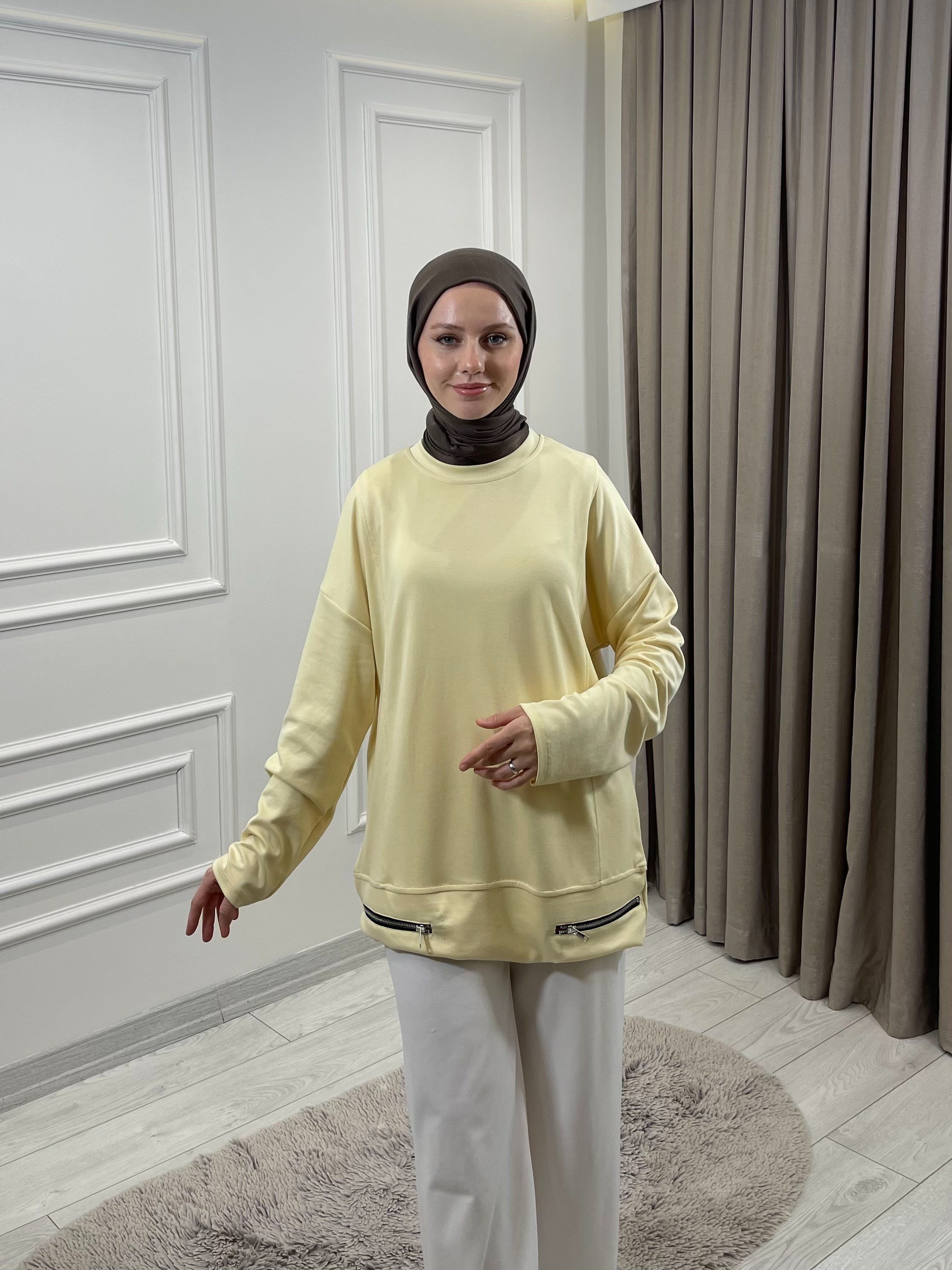 FERMUARLI TUNİK SARI
