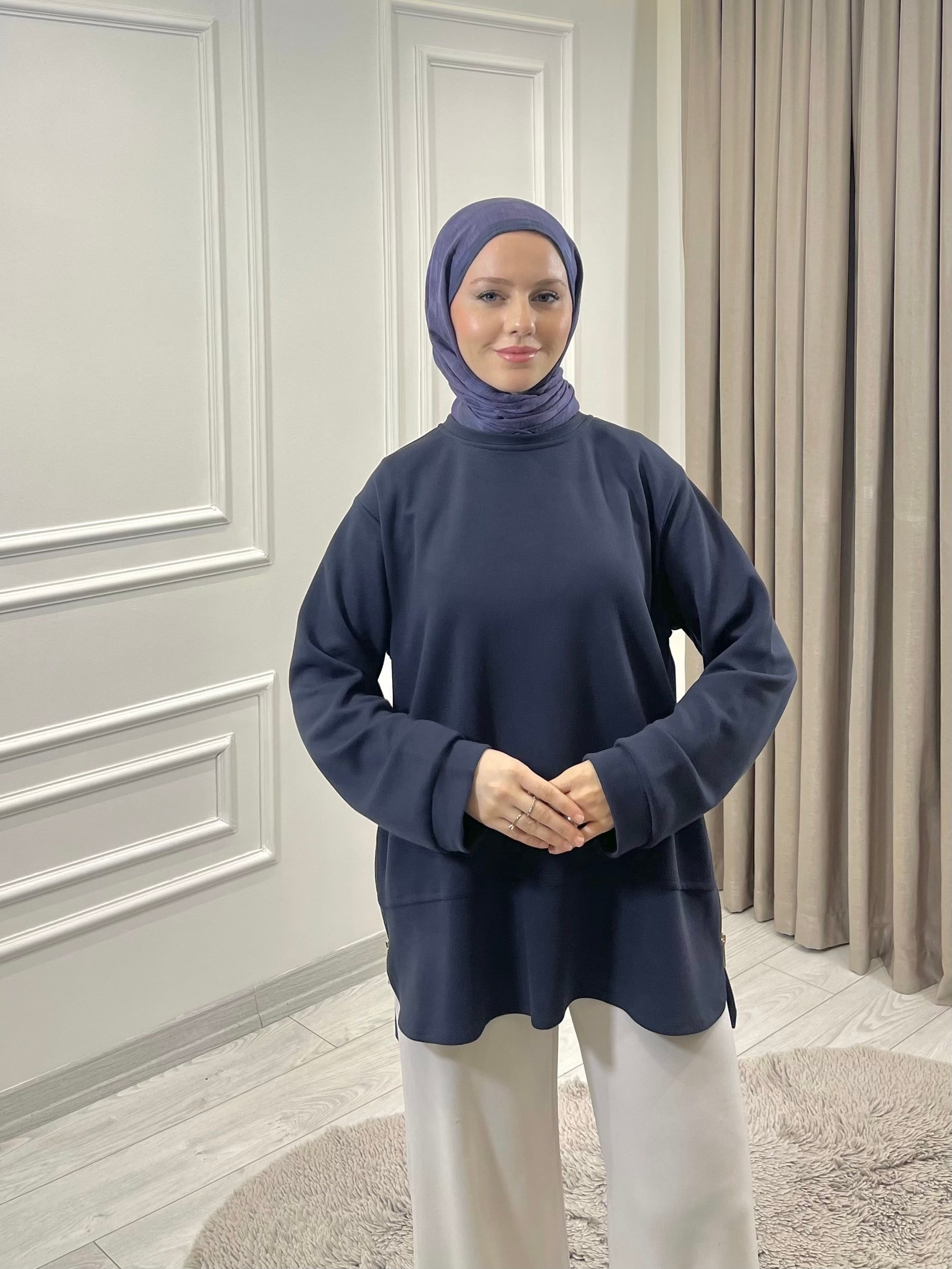 FLORA TUNİK ANTRASİT GRİ