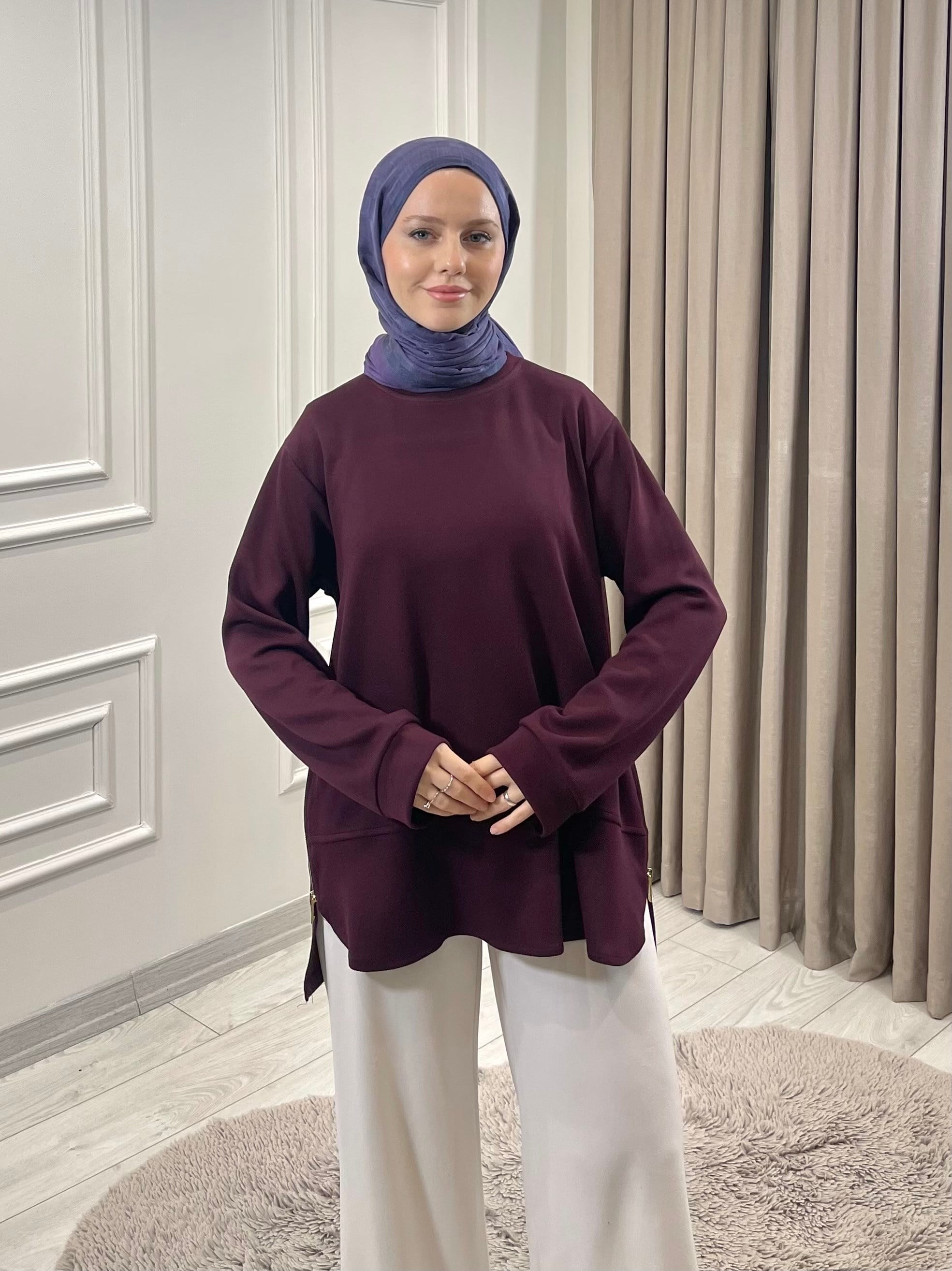 FLORA TUNİK BORDO