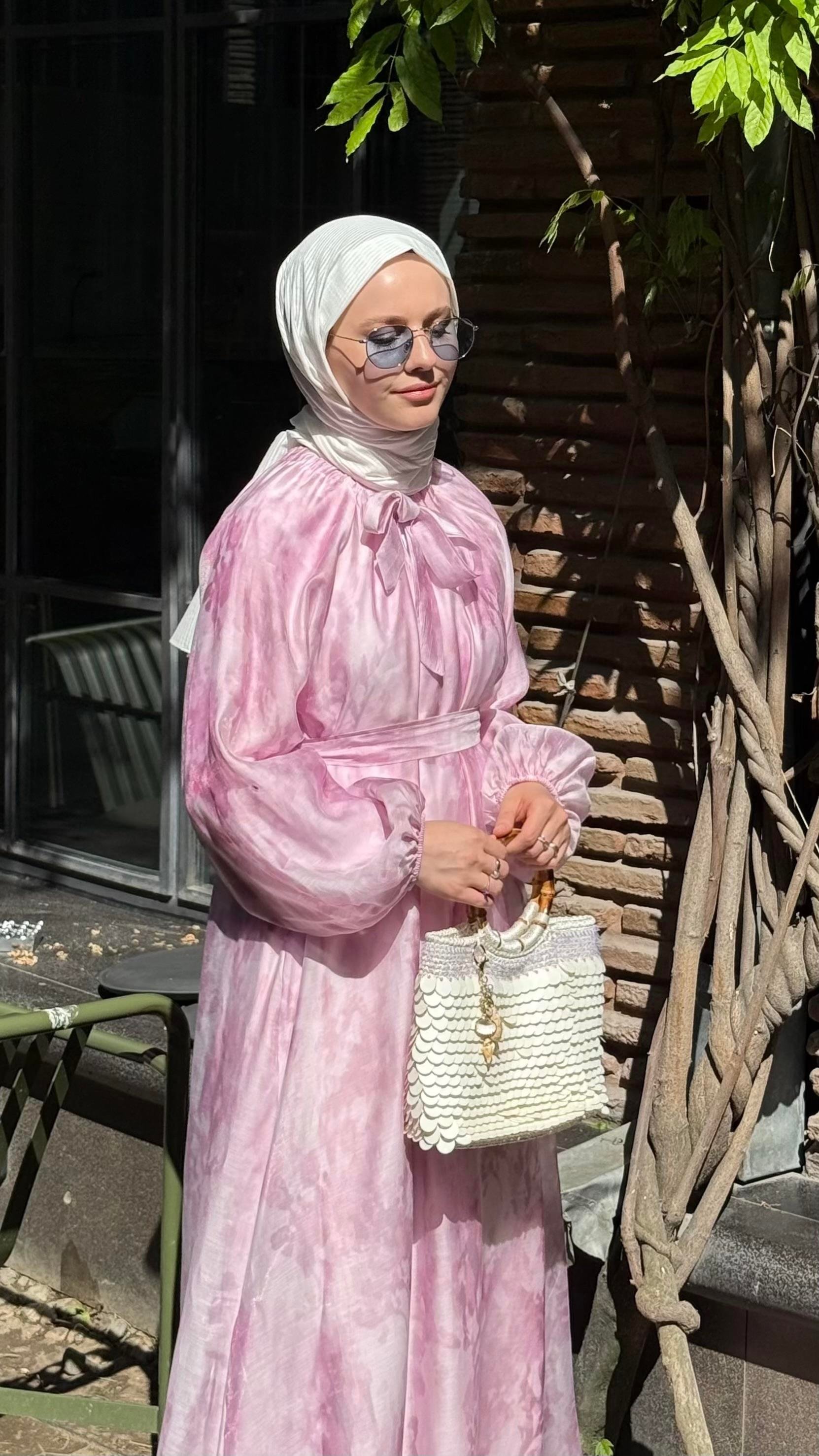 GLARE ELBİSE PEMBE