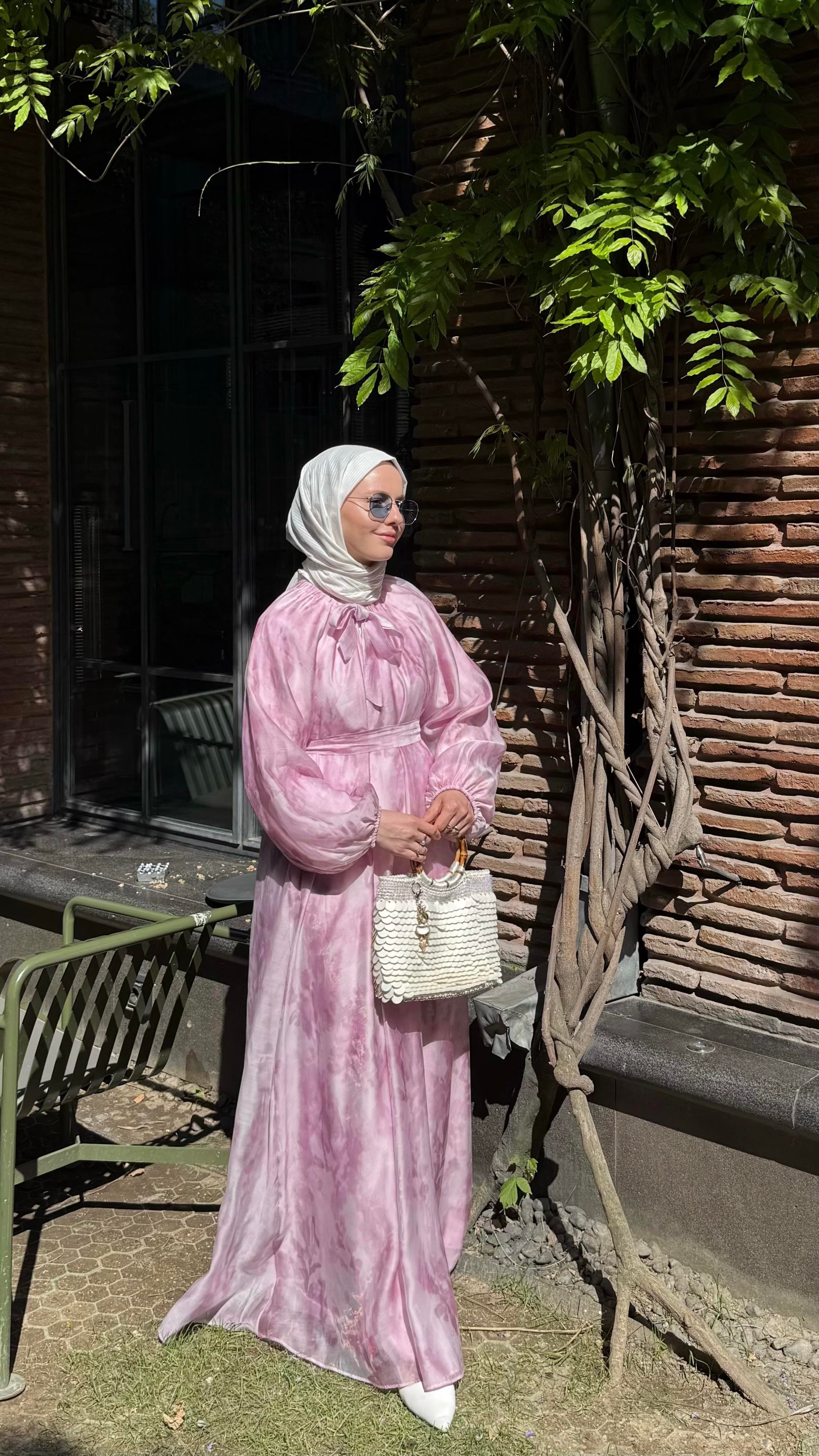 GLARE ELBİSE PEMBE