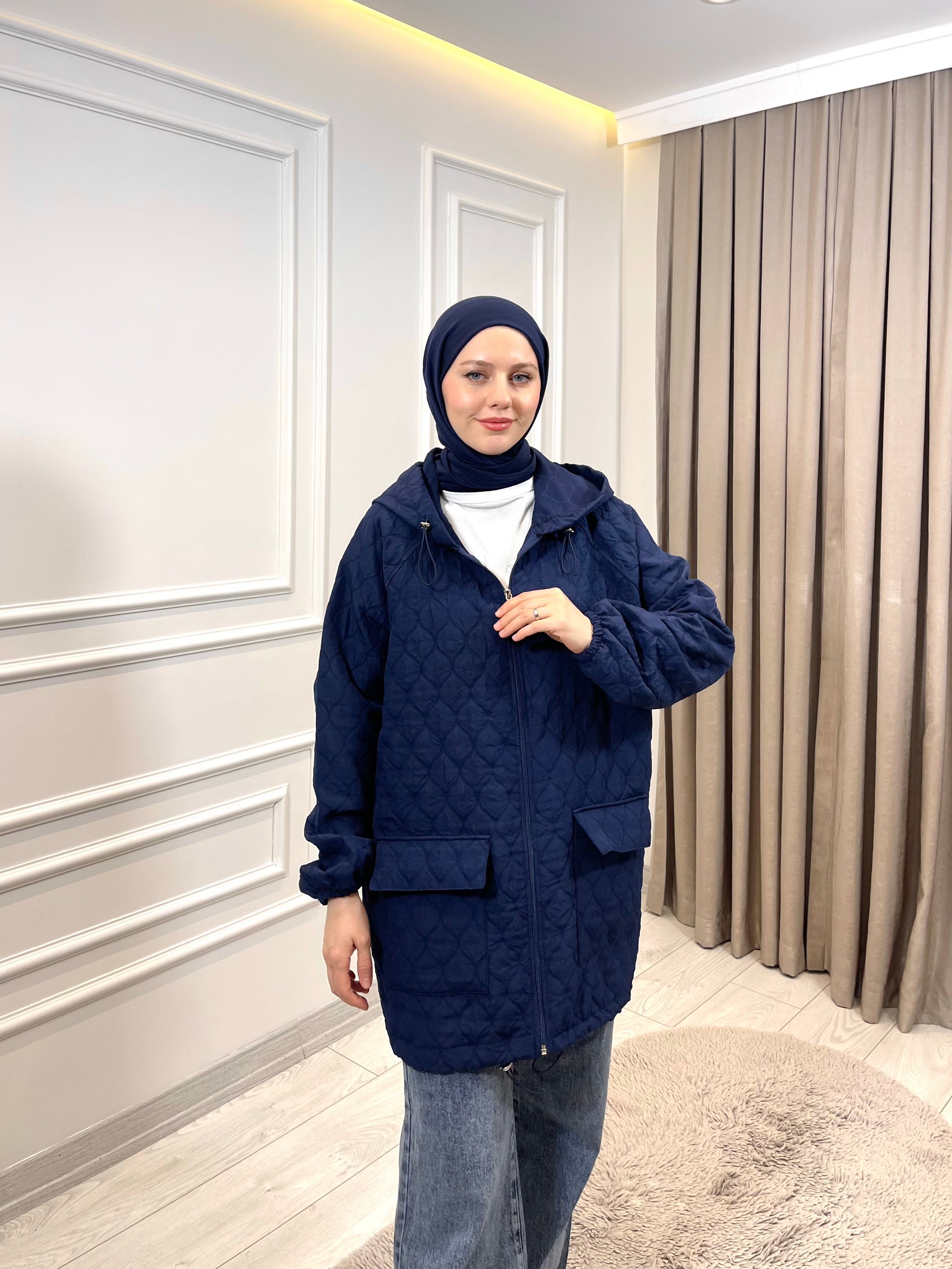 KAPİŞONLU KAPİTONE KAP LACİVERT