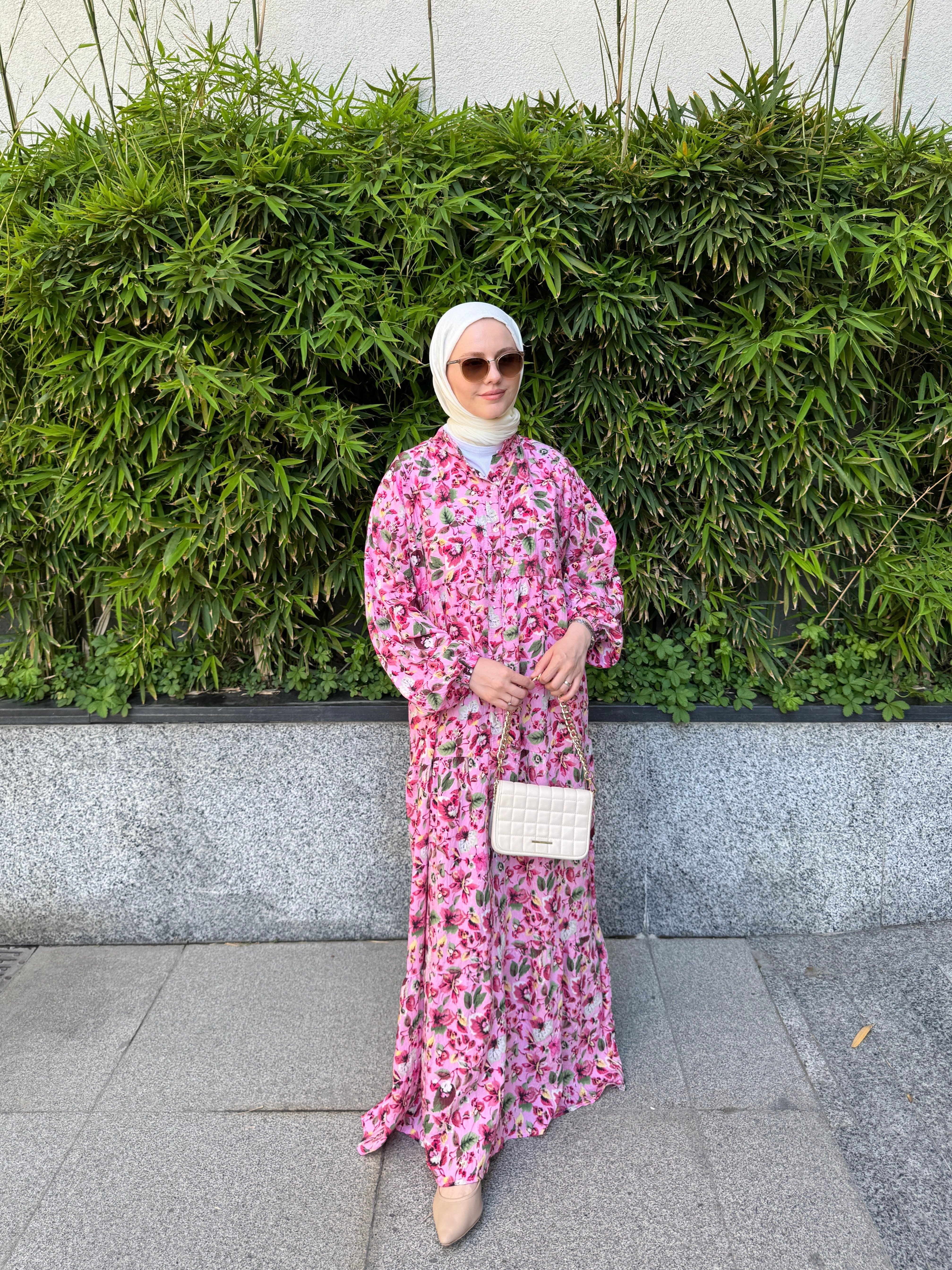 LİLYUM ELBİSE PEMBE