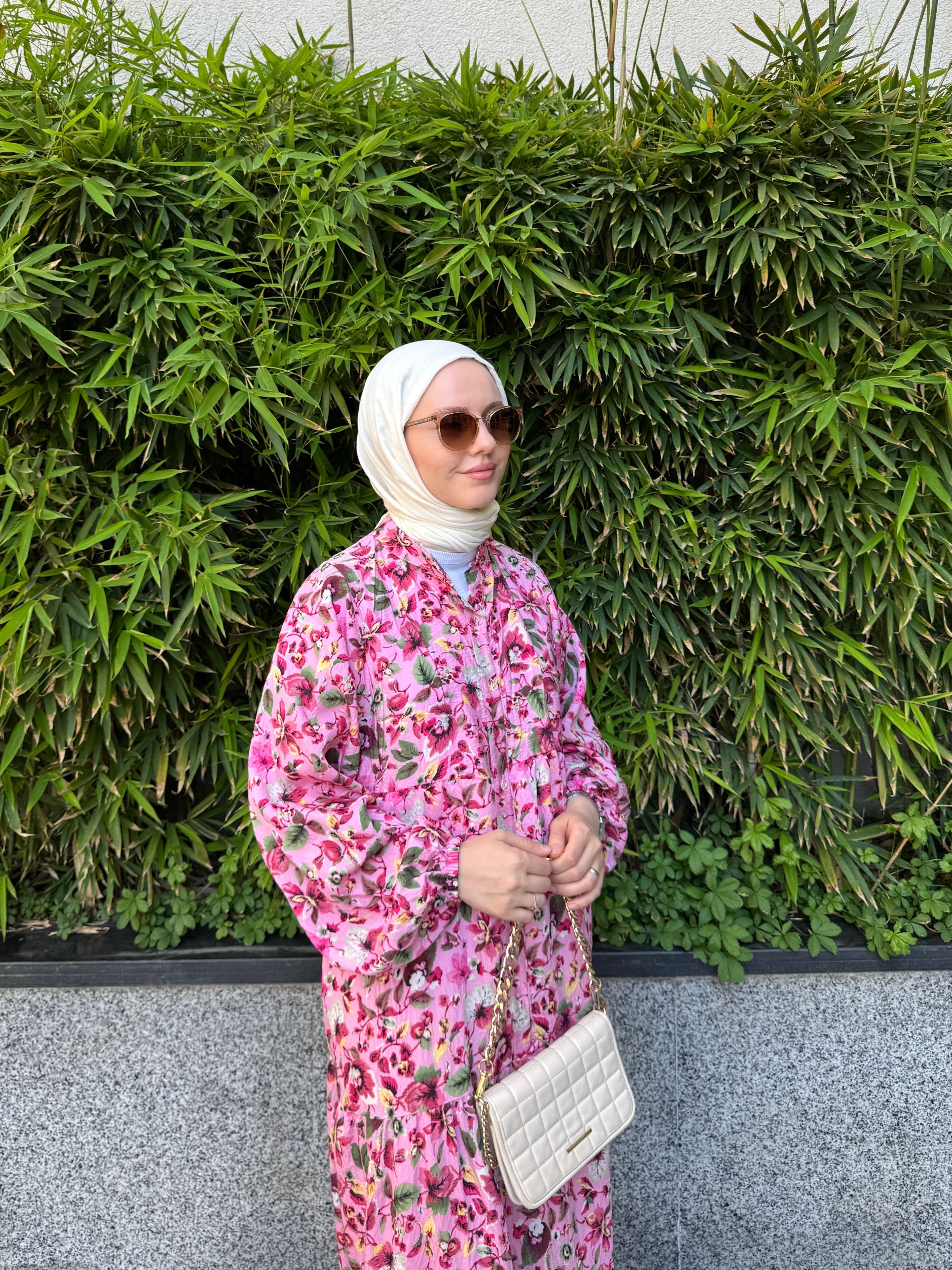 LİLYUM ELBİSE PEMBE