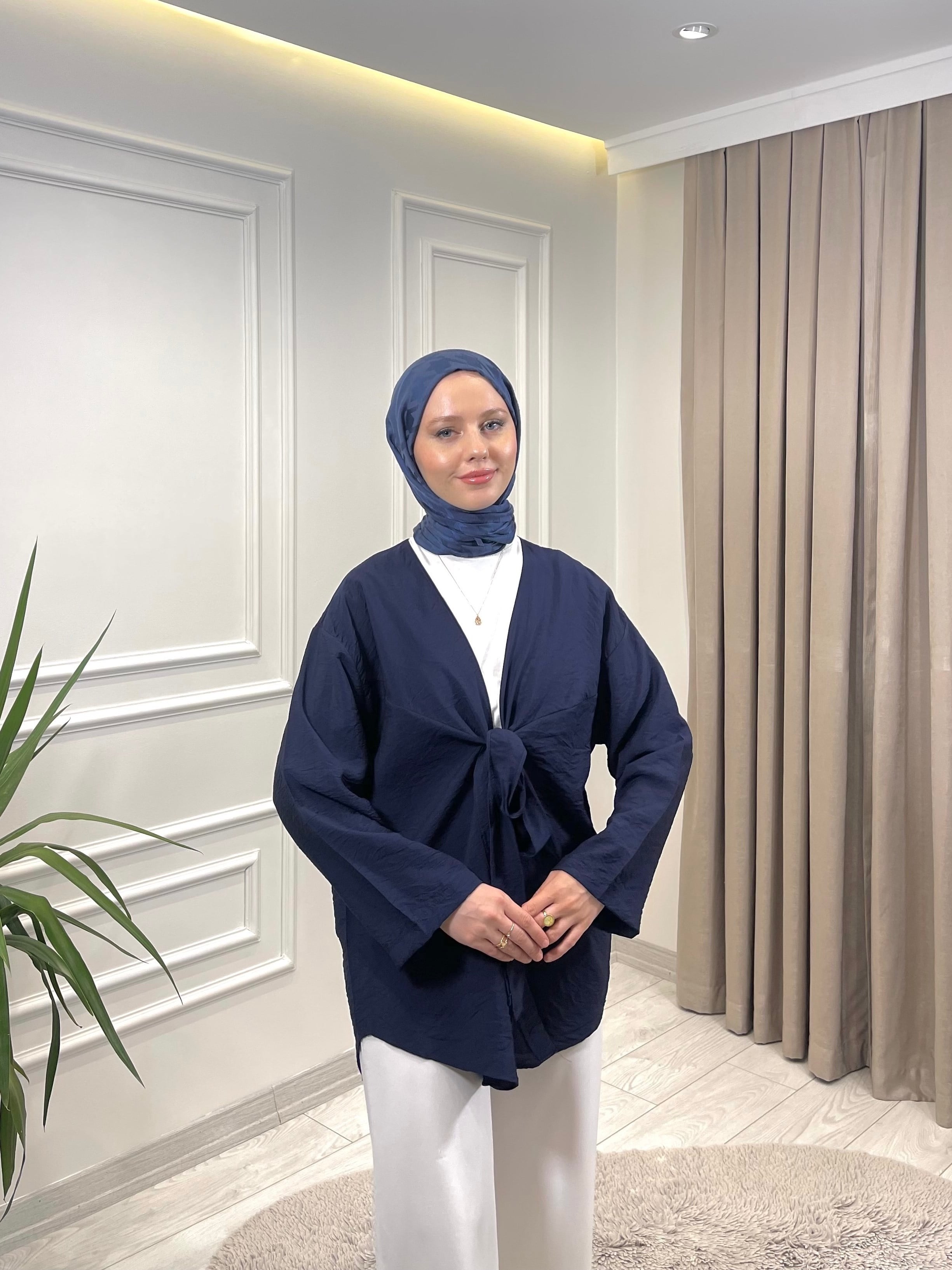 LİLYUM KİMONO LACİVERT