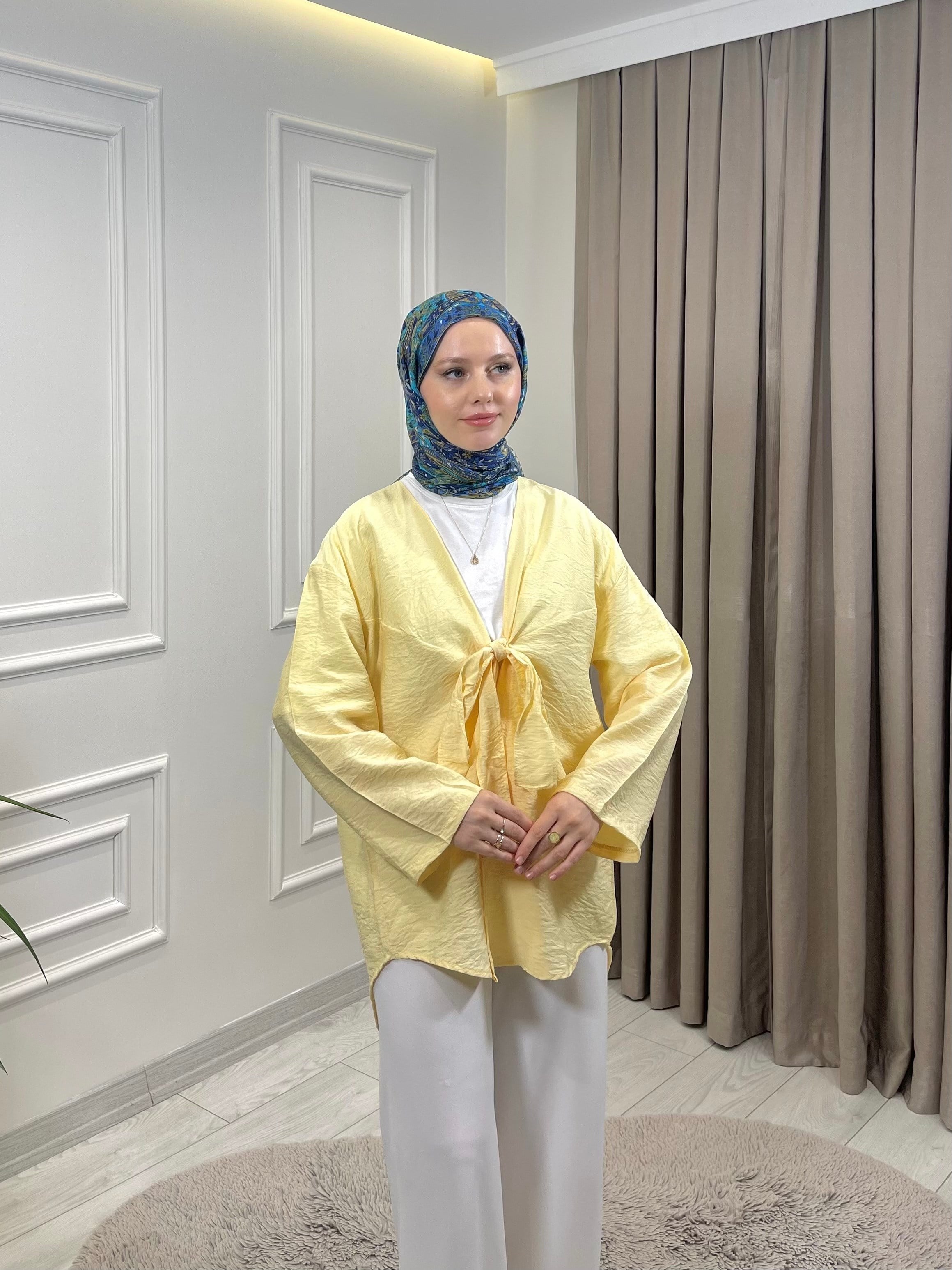 LİLYUM KİMONO SARI