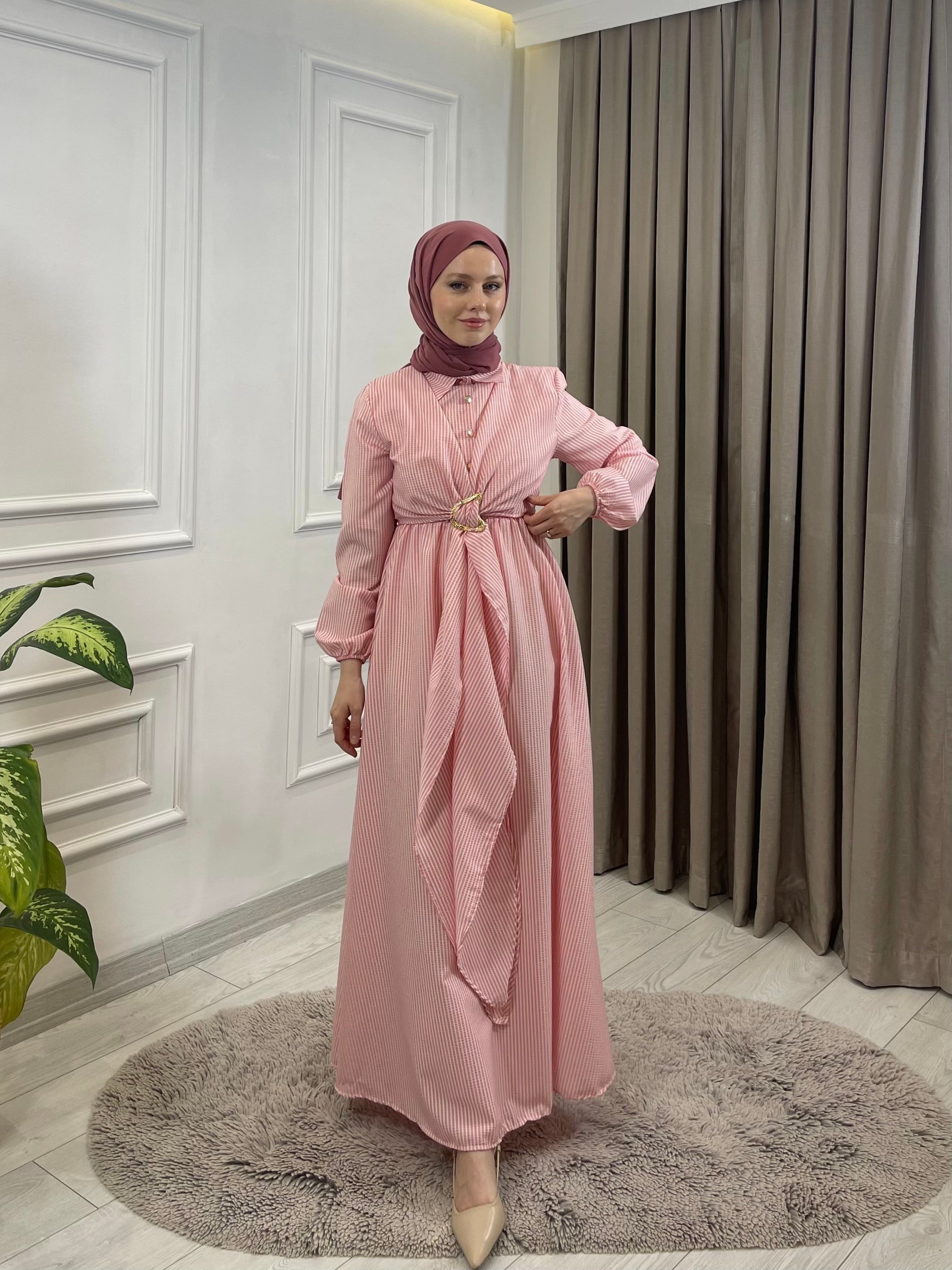 MONİ ELBİSE PEMBE