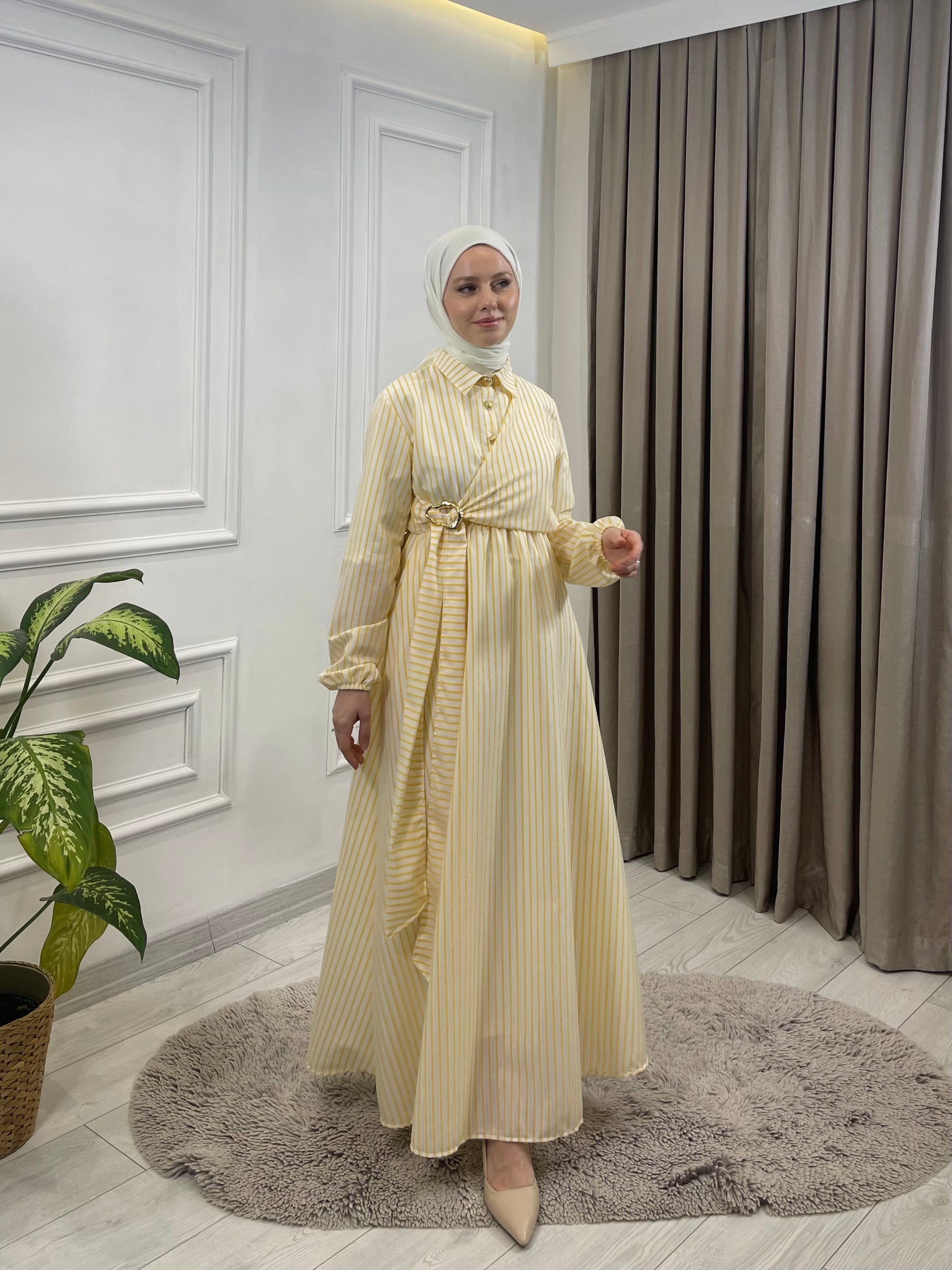 NİF ELBİSE SARI