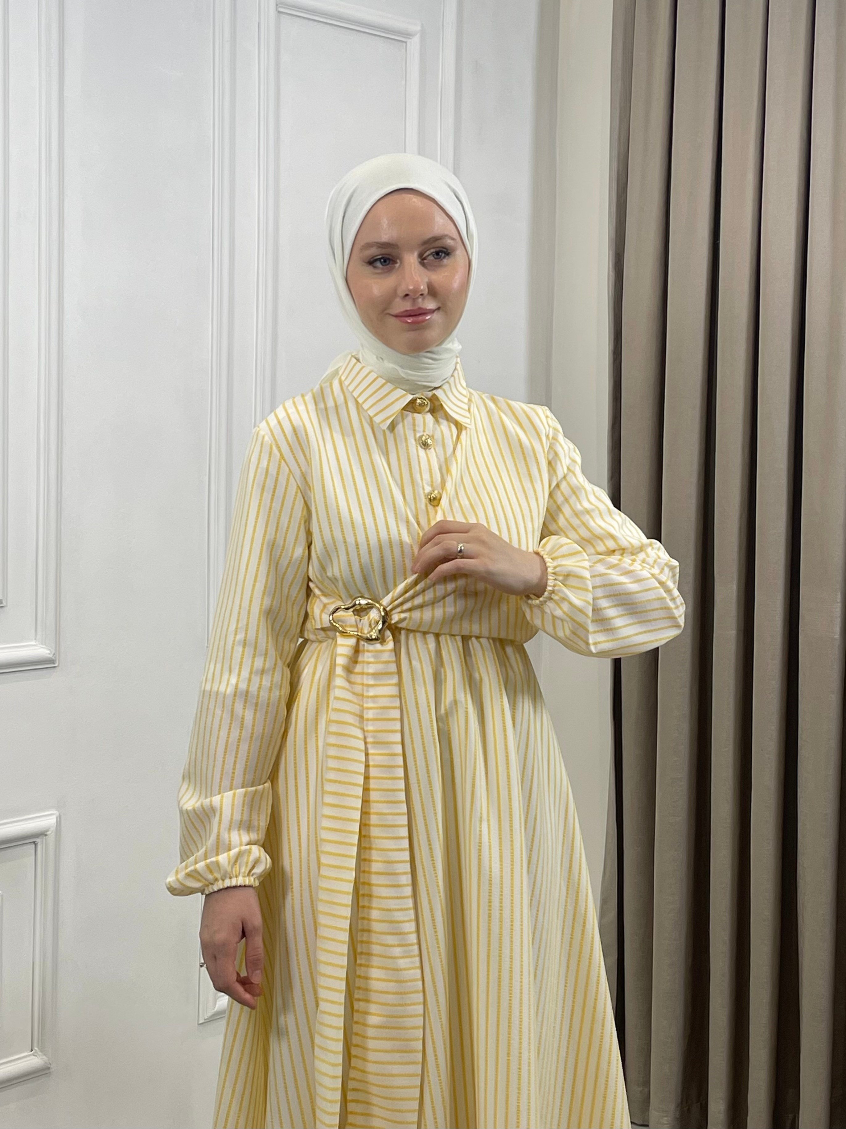 NİF ELBİSE SARI