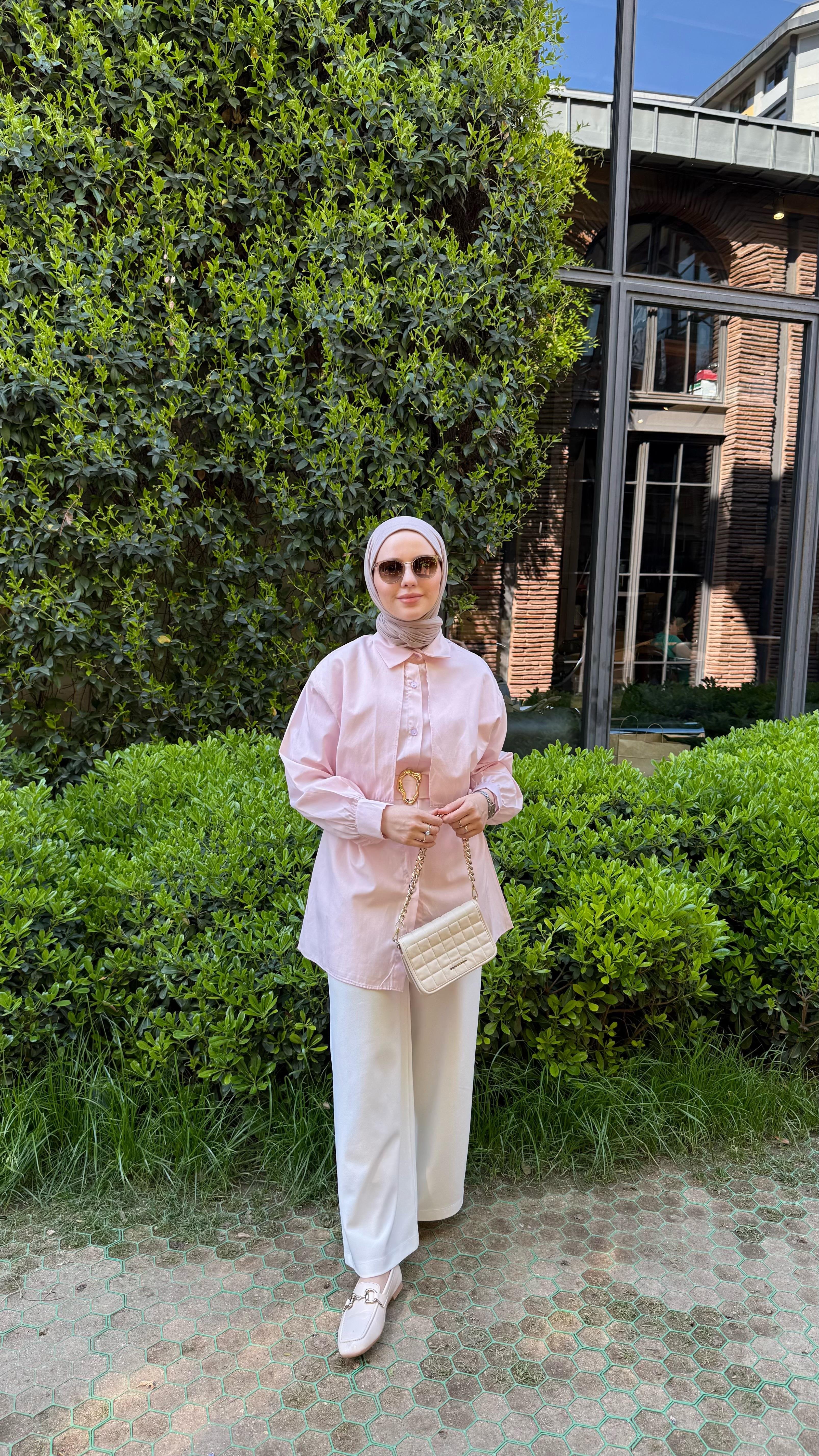 PELERİN GÖMLEK PEMBE
