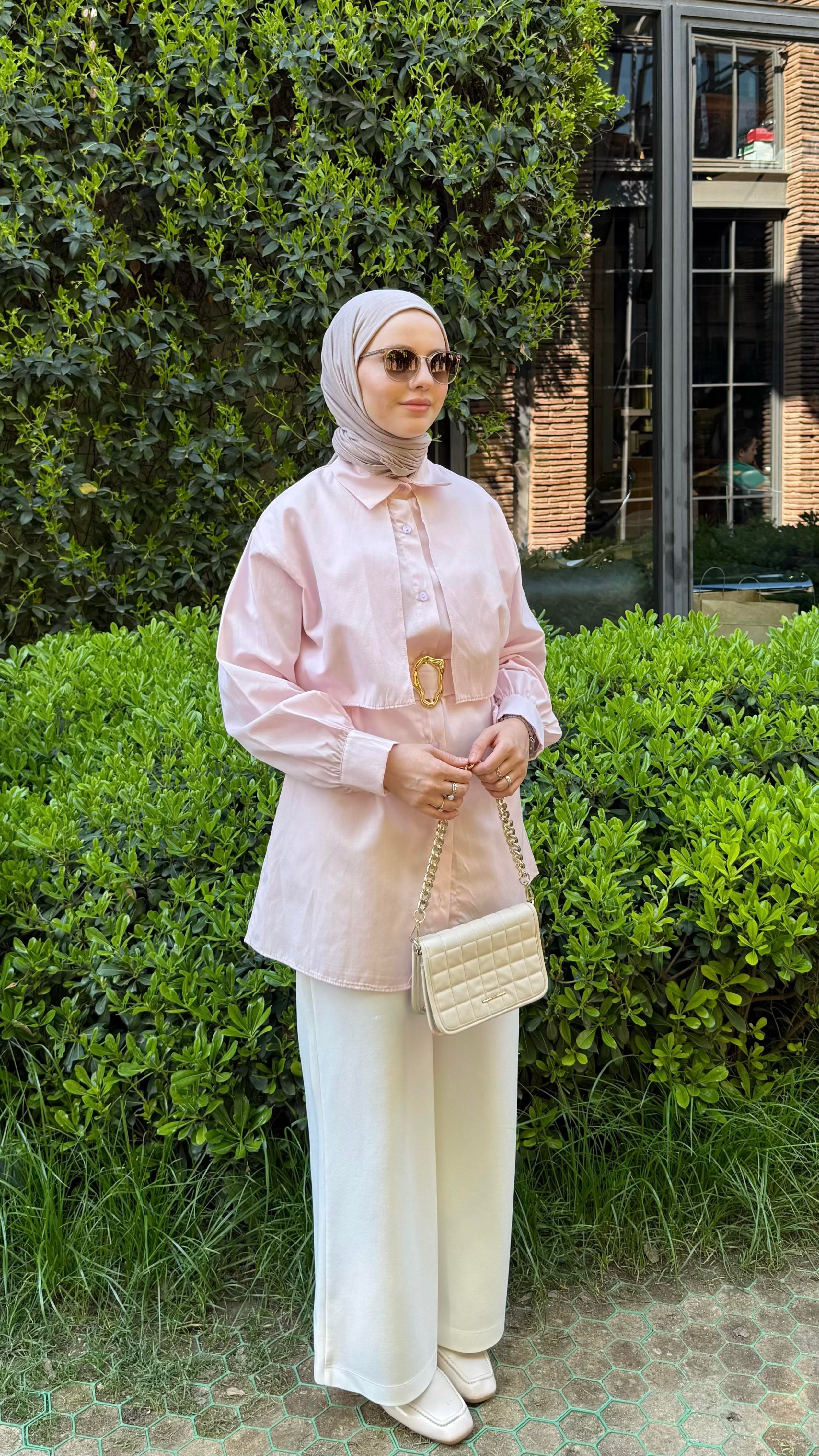 PELERİN GÖMLEK PEMBE