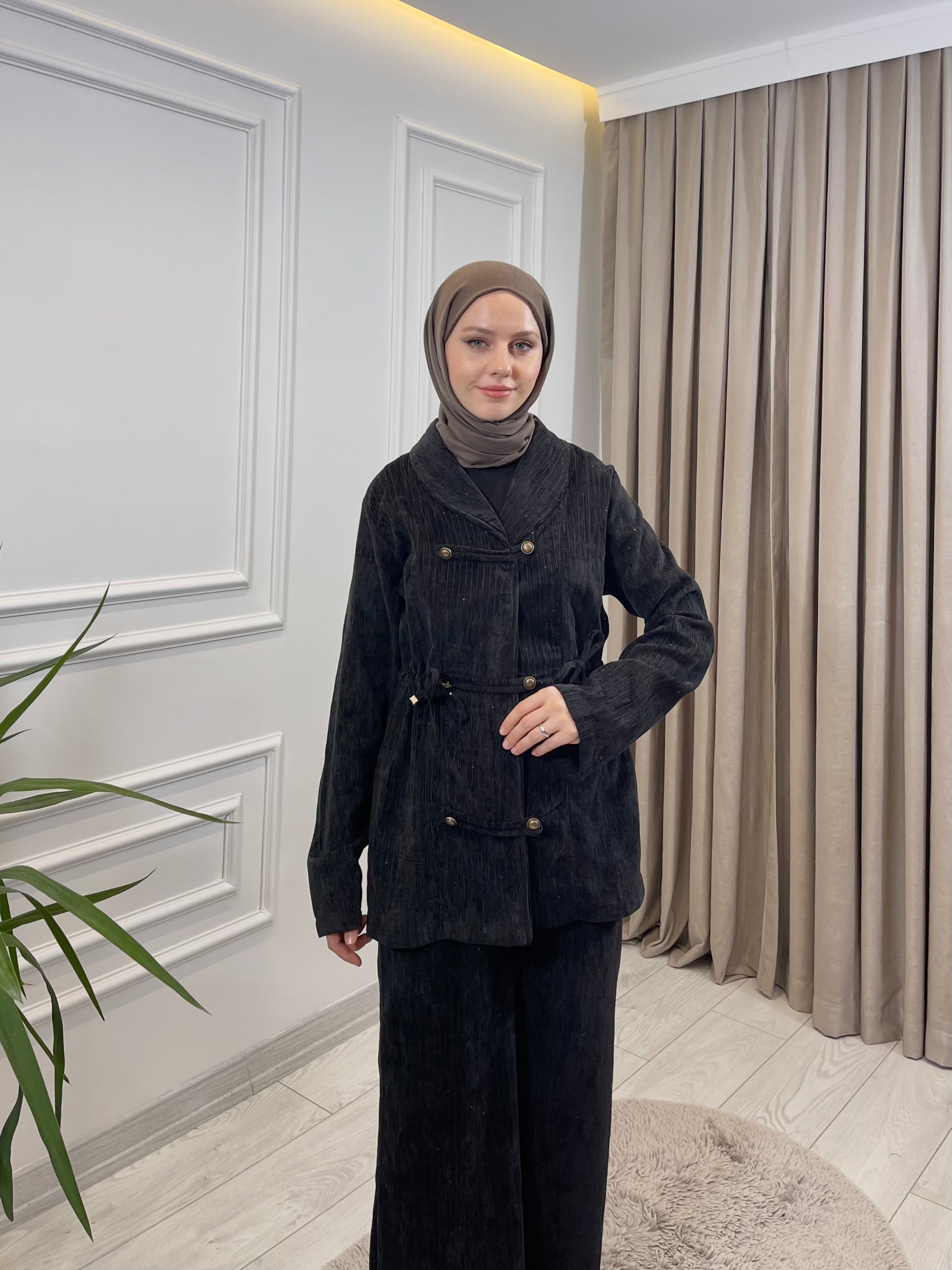 ŞÖNİL FİTİLLİ TAKIM SİYAH