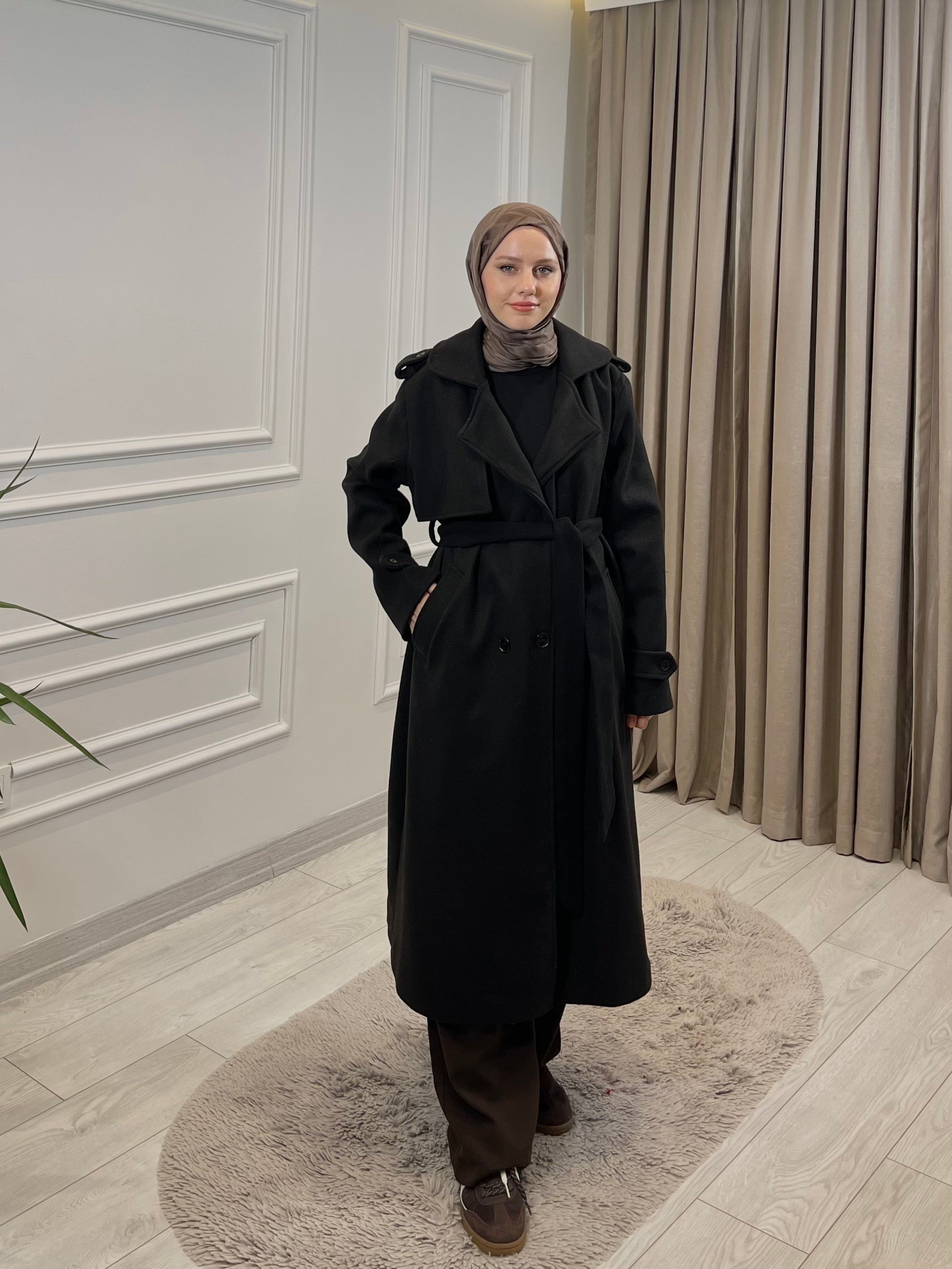 TREND KAŞE KABAN SİYAH