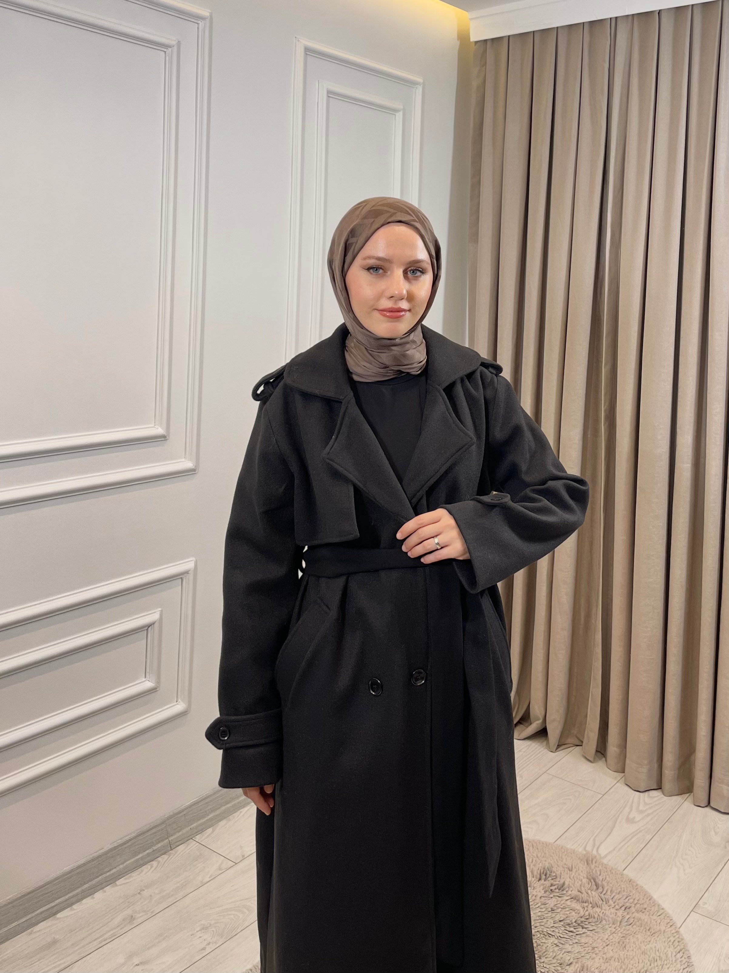 TREND KAŞE KABAN SİYAH