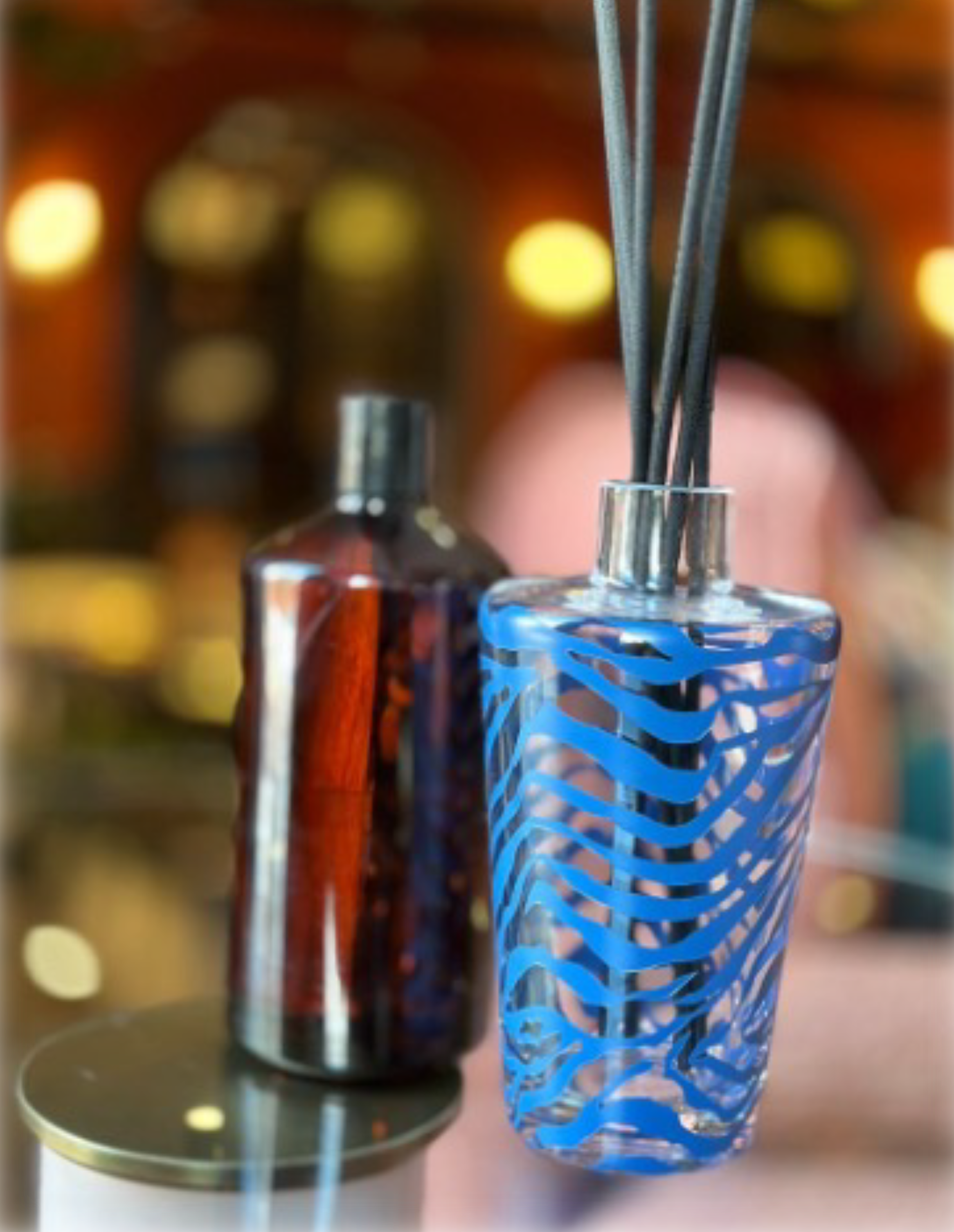 Diffuser Mavi Zebra Detay  ( Oda Kokusu  ) KZY-LMN-231-MAVİ