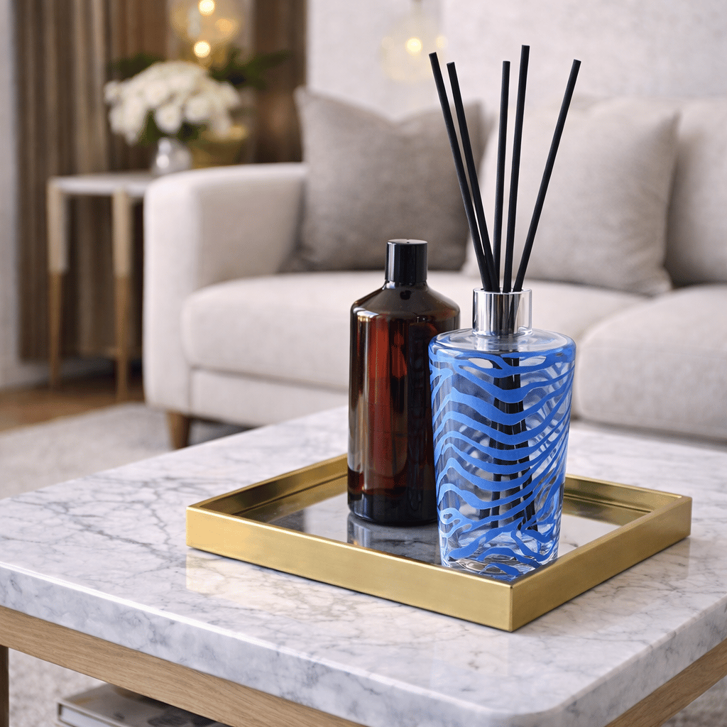 Diffuser Mavi Zebra Detay  ( Oda Kokusu  ) KZY-LMN-231-MAVİ
