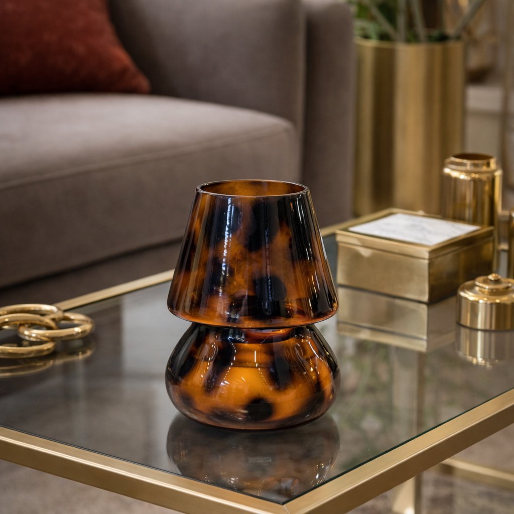 Moonlight Amber Leopar Mumluk I KZY-LMN-280-LEOPAR-AMBER
