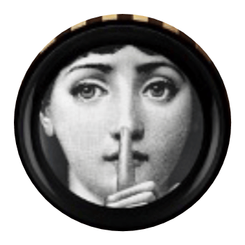 Siyah Beyaz Detay Fornasetti Yuvarlak Tablo I KZY-CDA-470