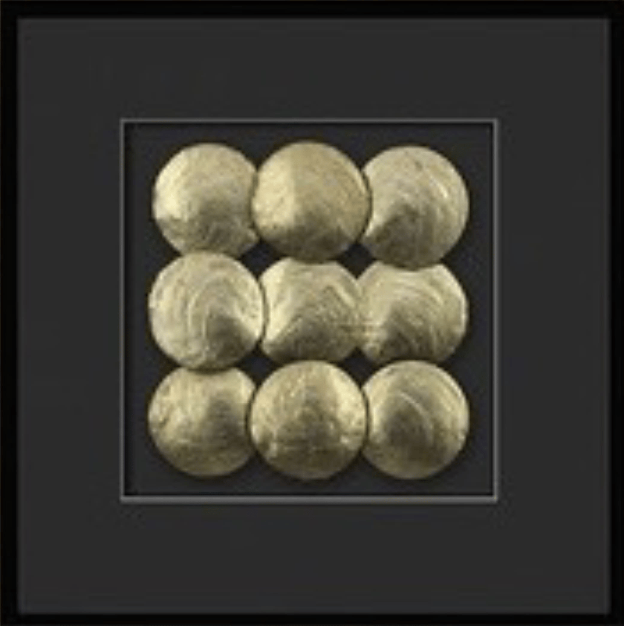 Soyut Gold Midye Tablo KZY-UV-2851-A