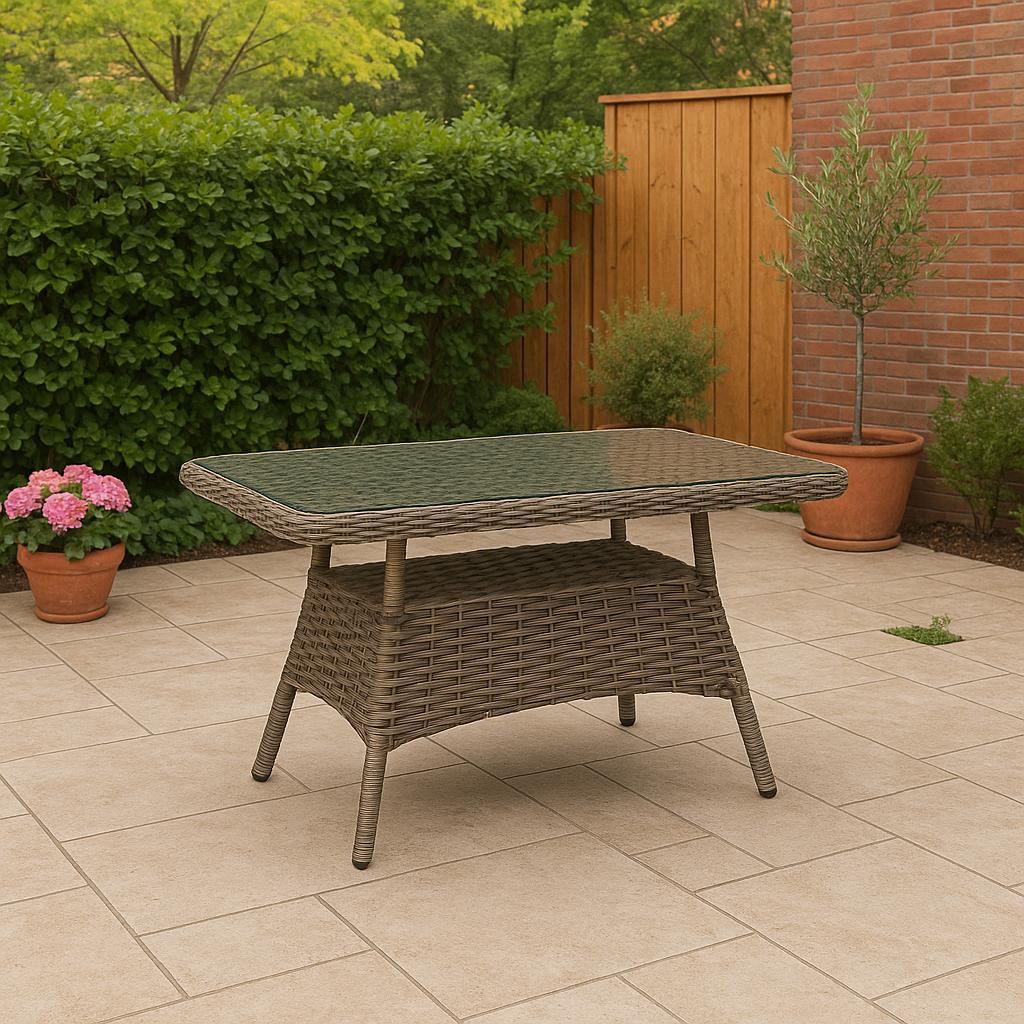 Açelya Rattan Bahçe Takımı 3+1+1 – Cappuccino
