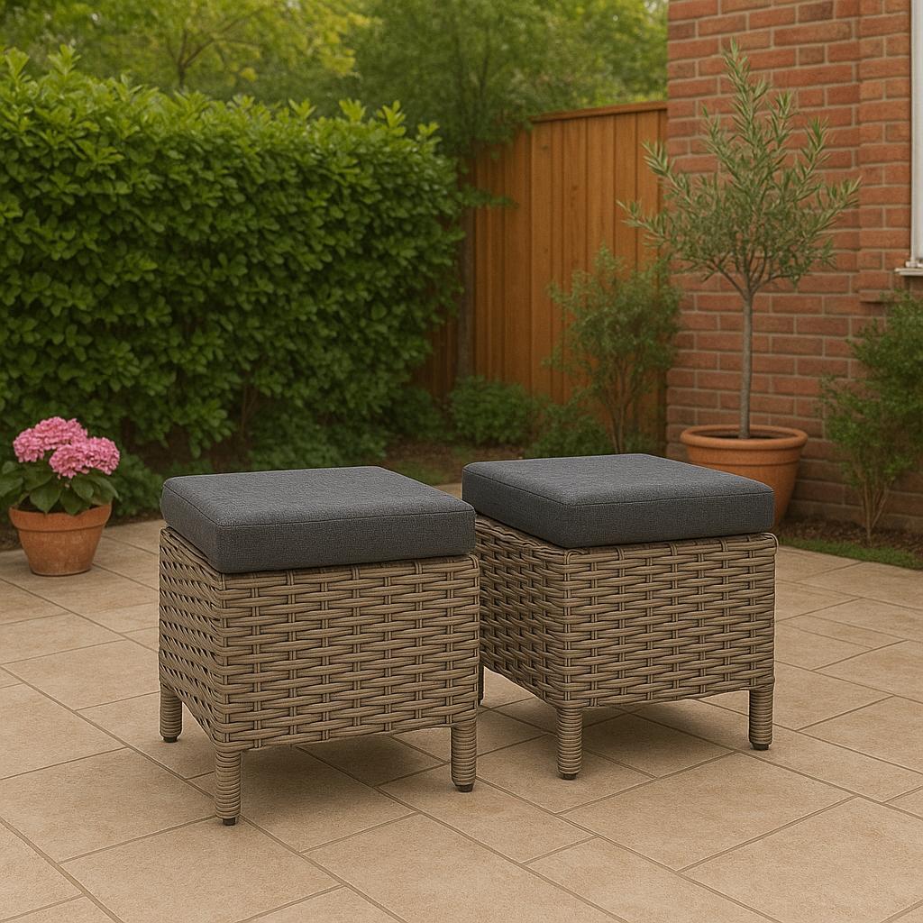 Açelya Rattan Bahçe Takımı 3+1+1 – Cappuccino