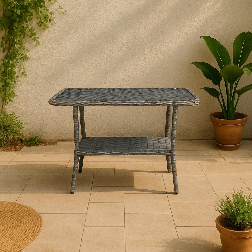 Orkide Rattan Bahçe Takımı 2+1+1 - Gri