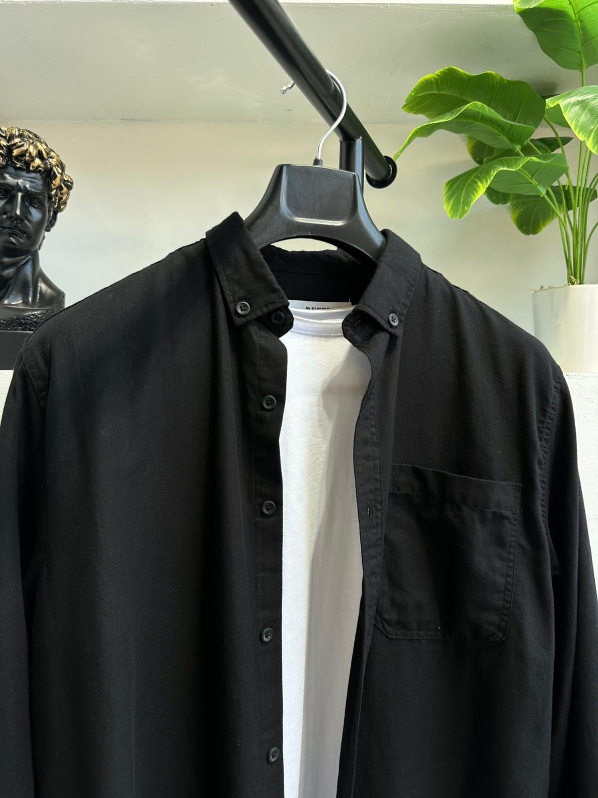 Gabardin Gömlek Siyah