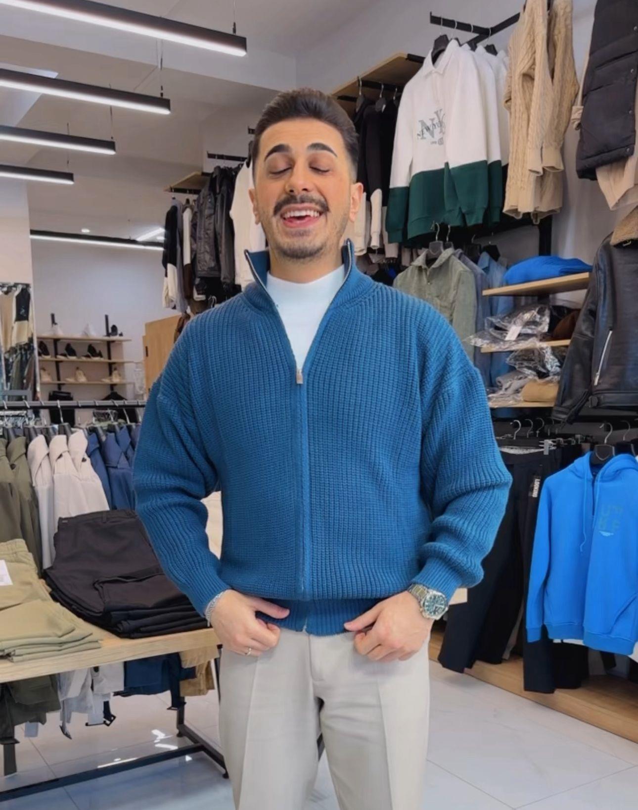 Örme Hırka Lacivert