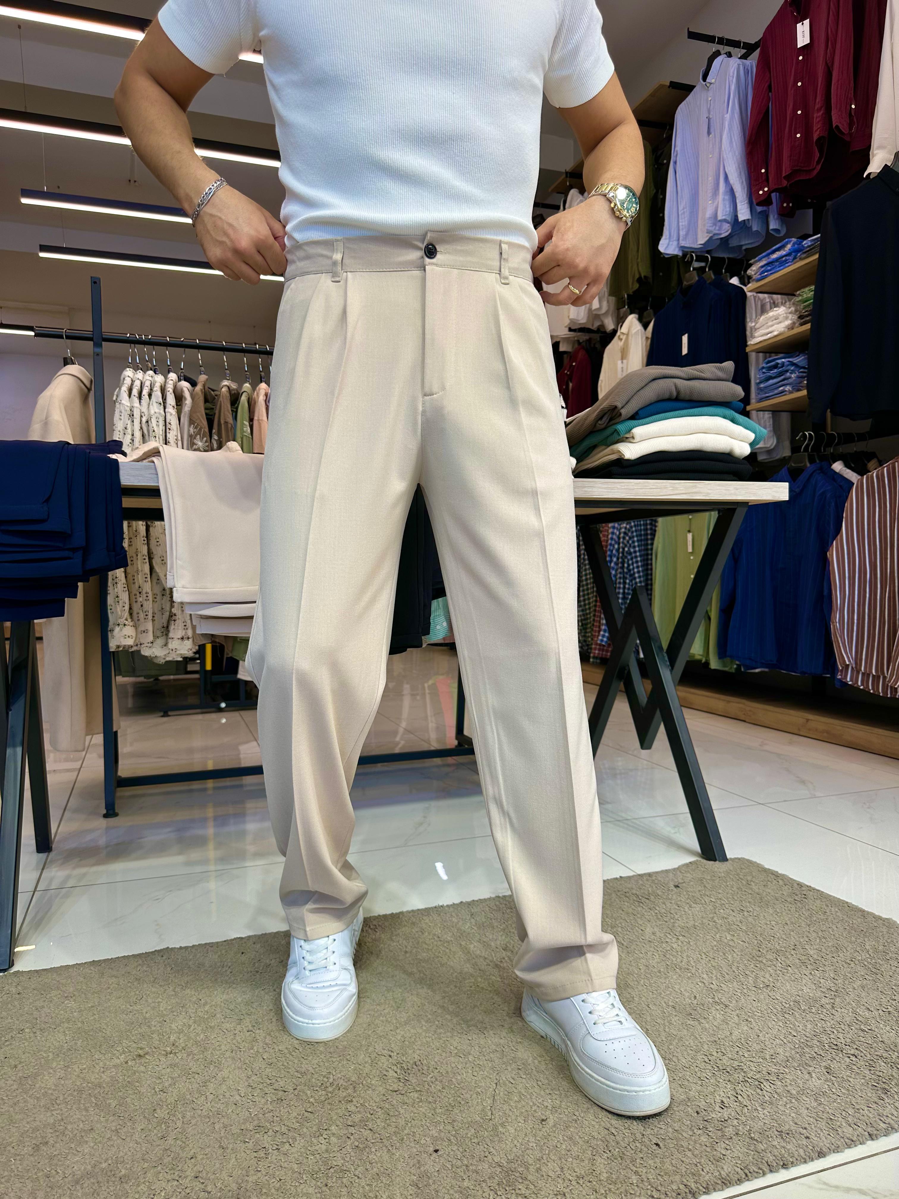 Oversize Takım Elbise Krem
