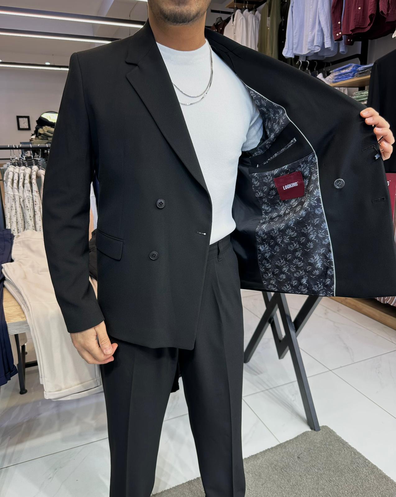 Oversize Takım Elbise Siyah